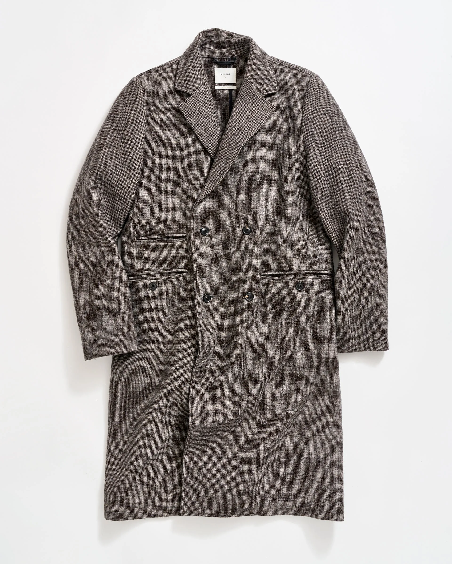 Micro Houndstooth Officers Coat sold by Billy Reid