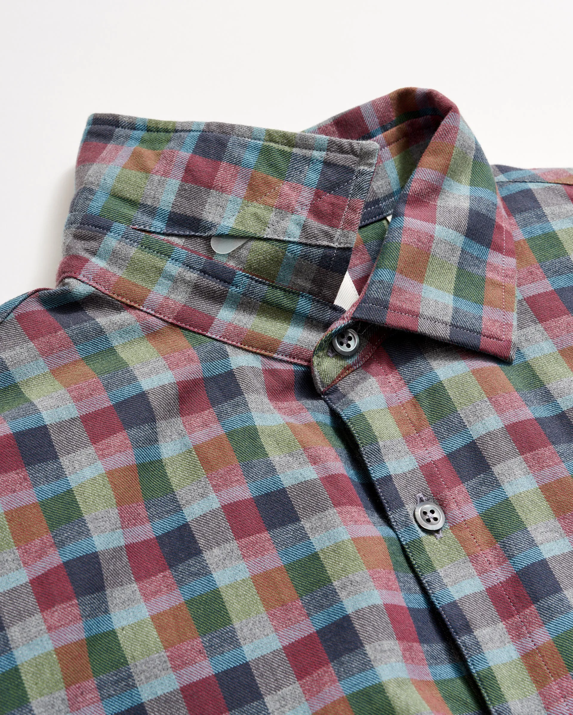 Melange Block Plaid John T Shirt sold by Billy Reid product image thumbnail 5