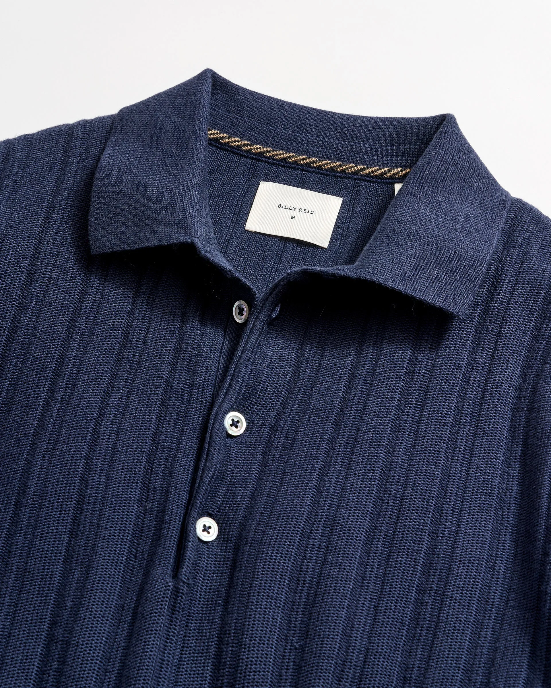 Long Sleeve Tailored Sweater Polo sold by Billy Reid product image thumbnail 5