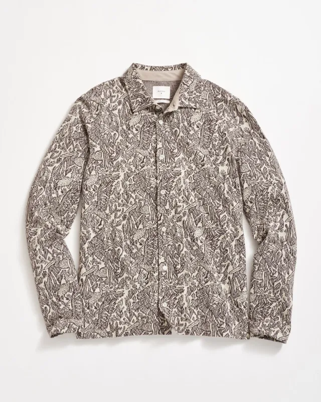 Long Sleeve Pelican Jacquard Shirt made by Billy Reid