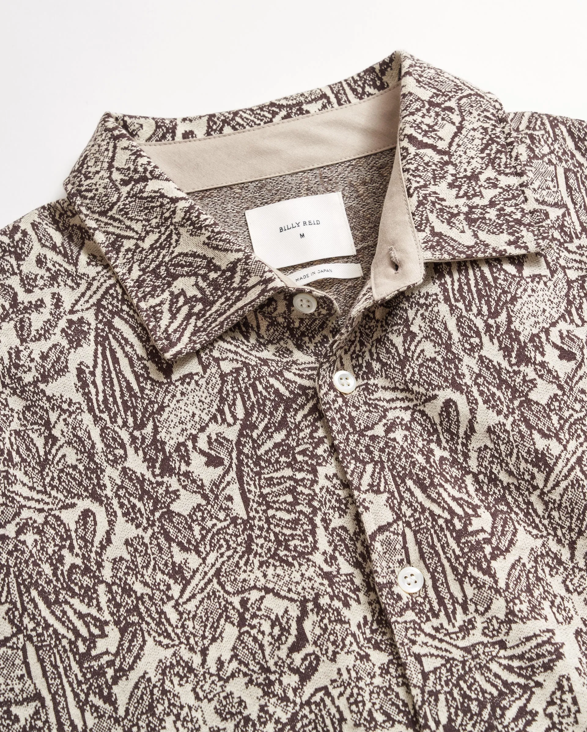 Long Sleeve Pelican Jacquard Shirt sold by Billy Reid product image thumbnail 4