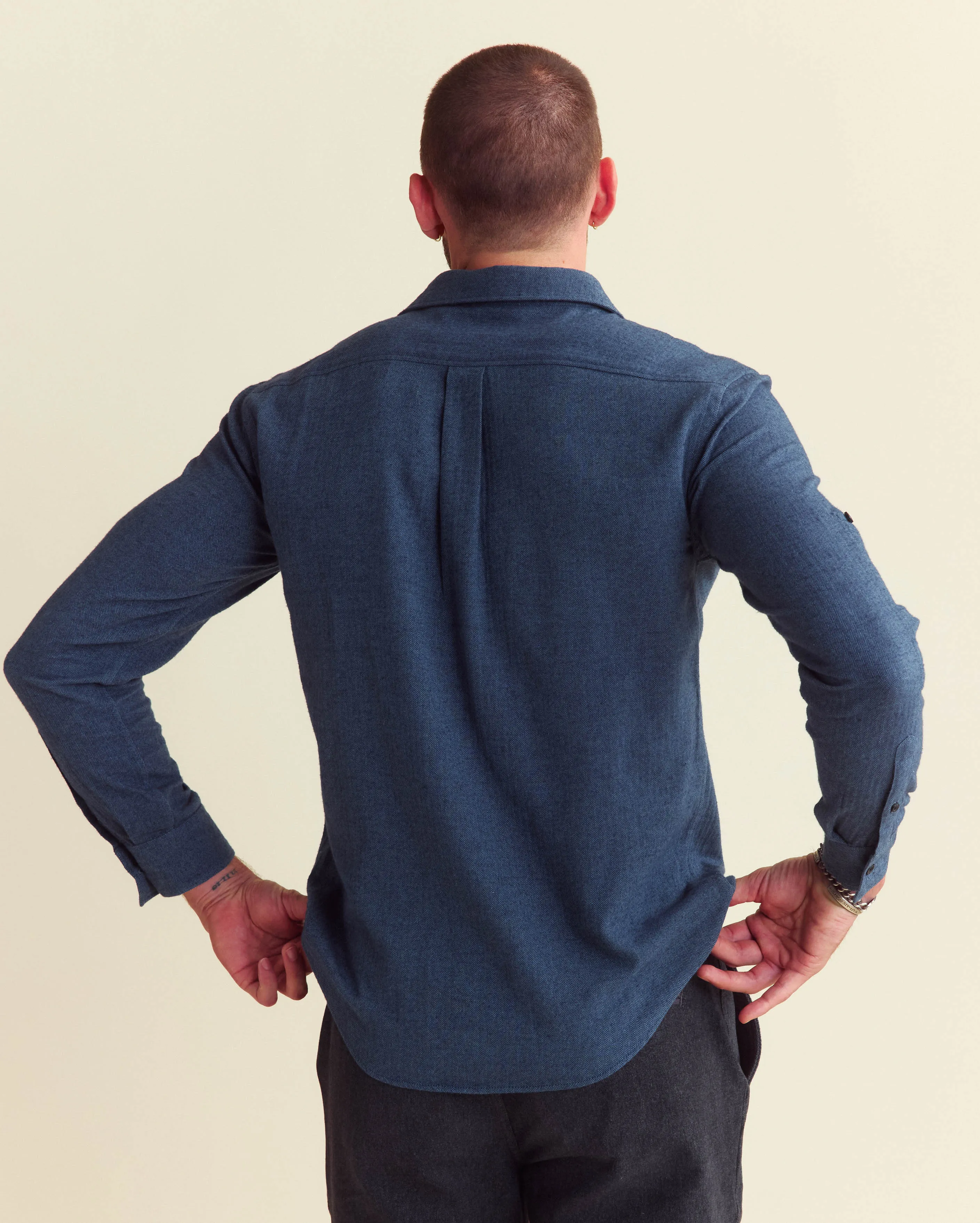 Herringbone Scout Shirt sold by Billy Reid product image thumbnail 3