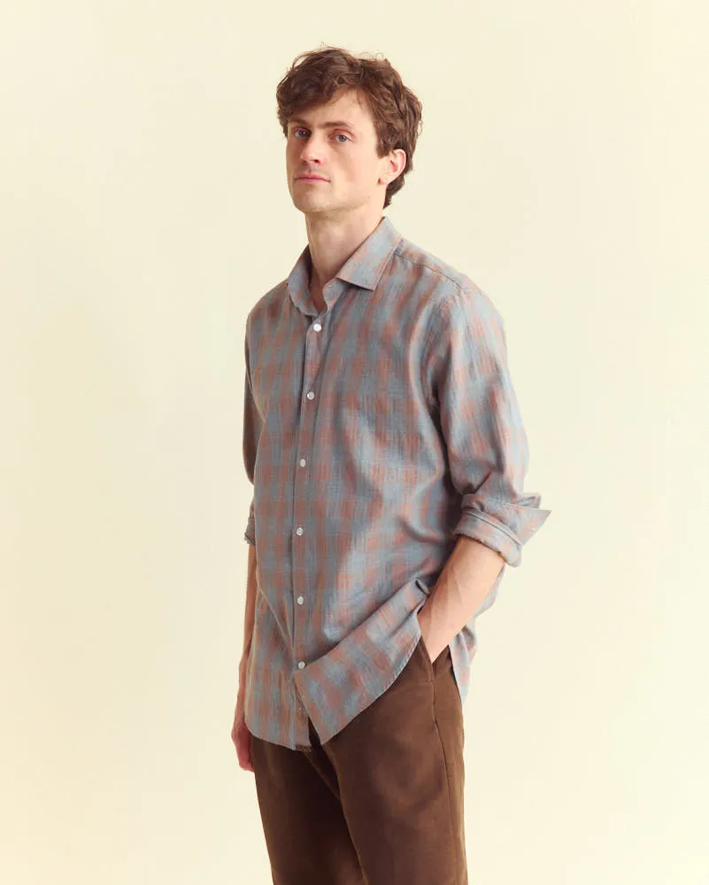 Herringbone Plaid Hutcheson Sport Shirt sold by Billy Reid product image thumbnail 2