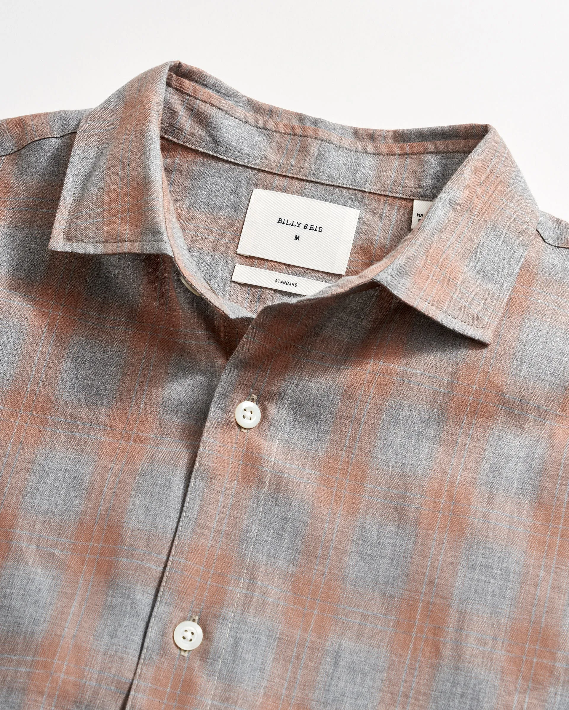 Herringbone Plaid Hutcheson Sport Shirt sold by Billy Reid product image thumbnail 4
