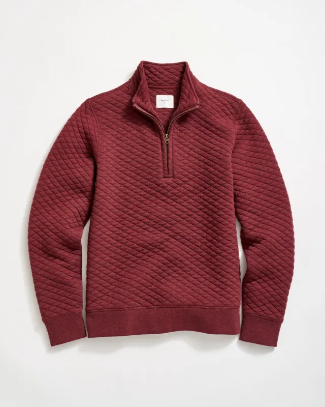 Diamond Quilt Half Zip sold by Billy Reid