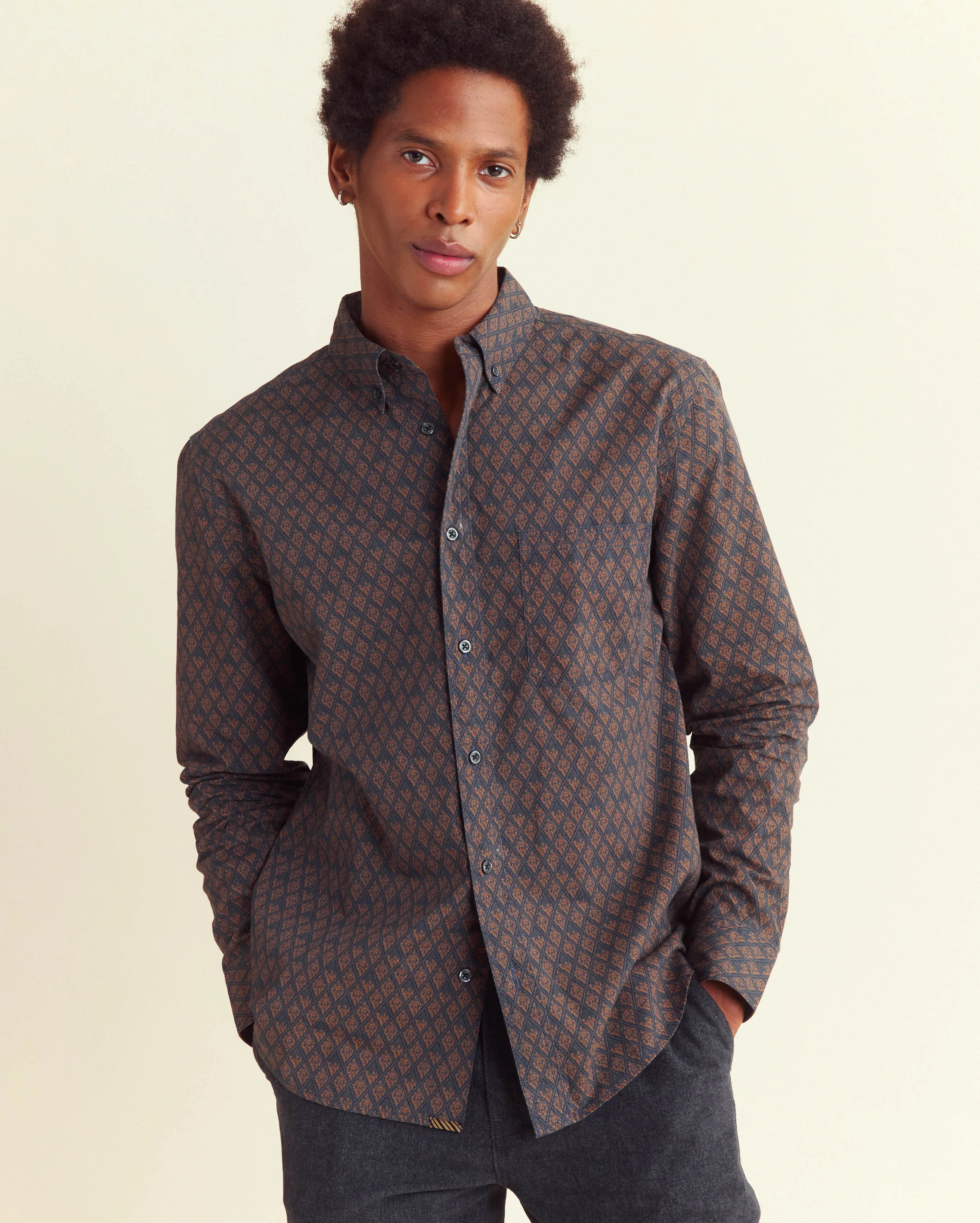 Botanical Diamond Tuscumbia Shirt Button Down sold by Billy Reid product image thumbnail 2