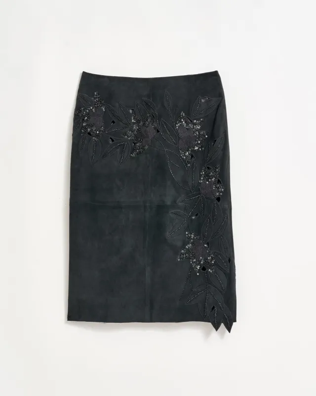 Suede Statement Pencil Skirt sold by Billy Reid