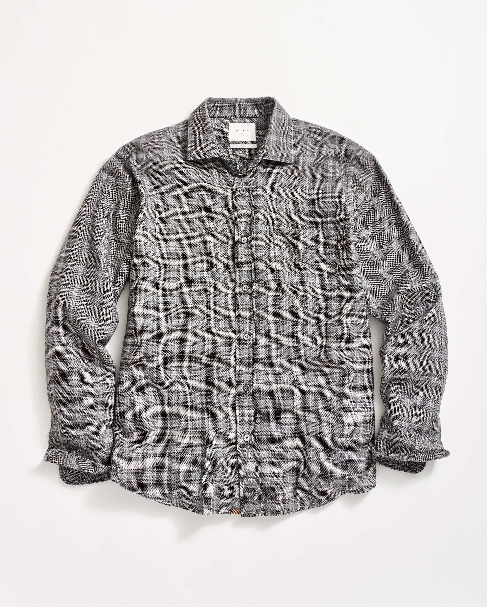 Micro Shadow Plaid Cypress Shirt sold by Billy Reid