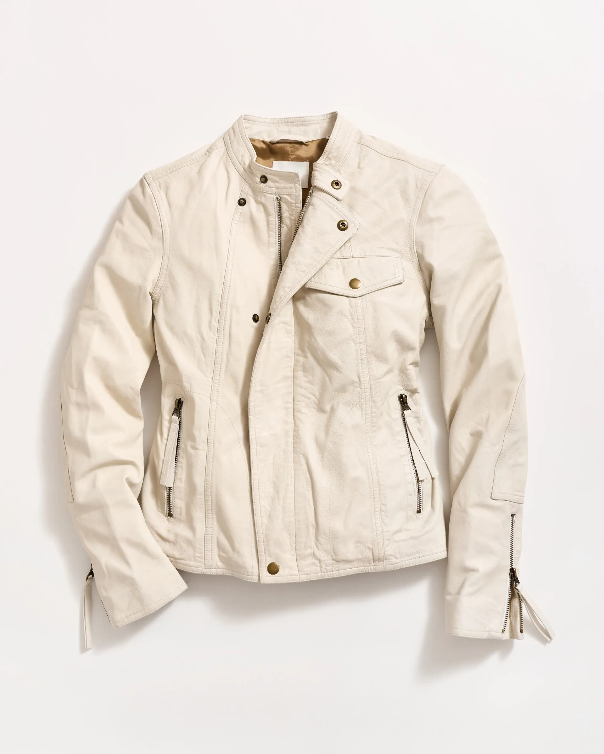 Washed Leather Biker Jacket sold by Billy Reid