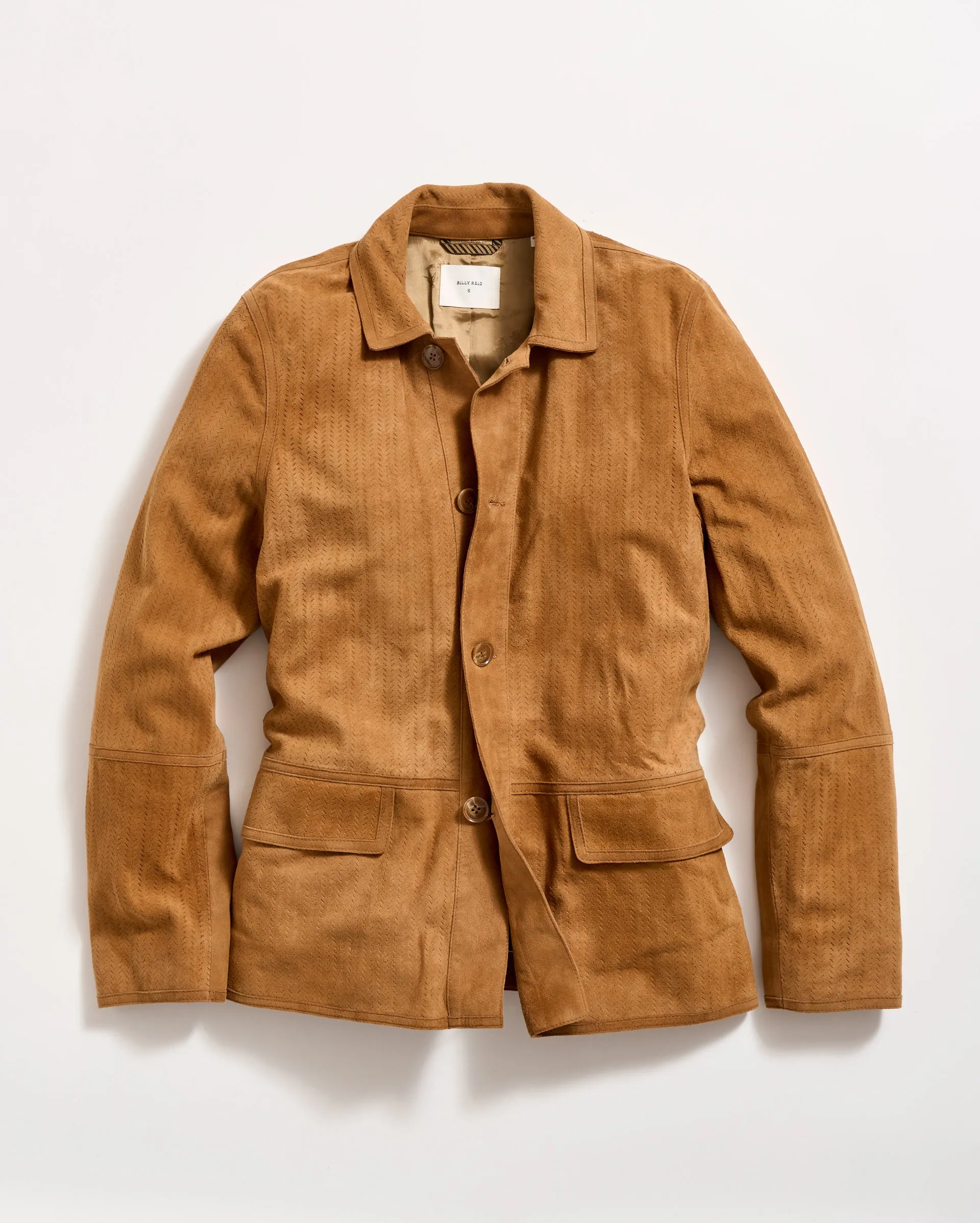 Perforated Suede Driving Jacket sold by Billy Reid