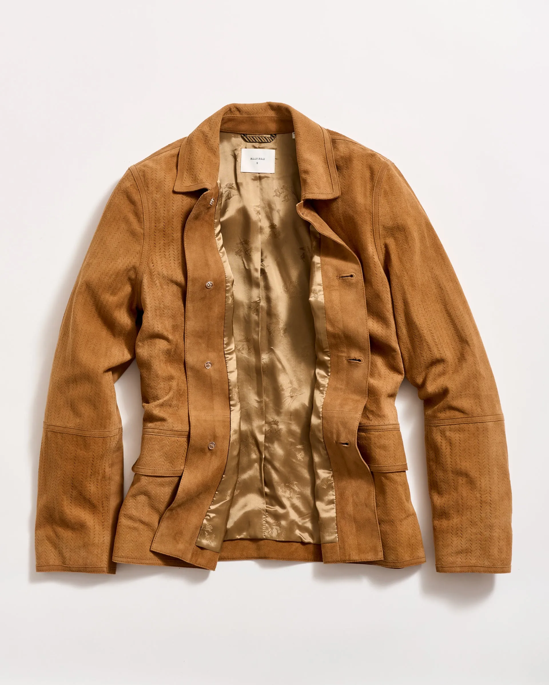 Perforated Suede Driving Jacket sold by Billy Reid product image thumbnail 5