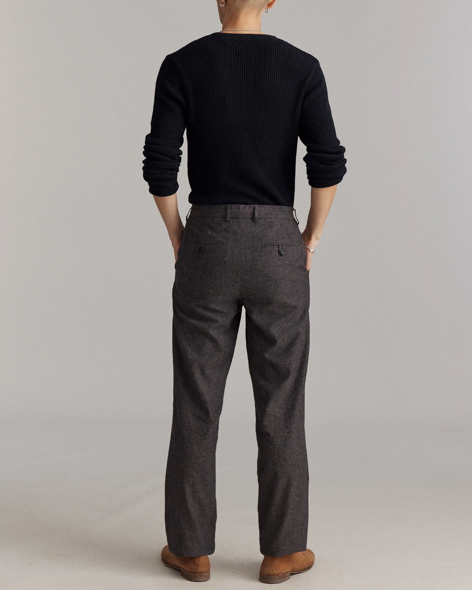 Chambray Flat Front Pant sold by Billy Reid product image thumbnail 4