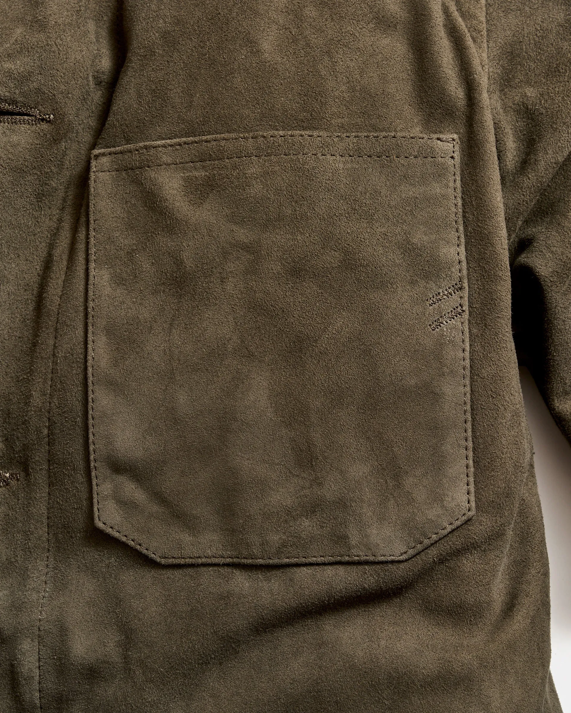 Eli Suede Chore Jacket sold by Billy Reid product image thumbnail 4