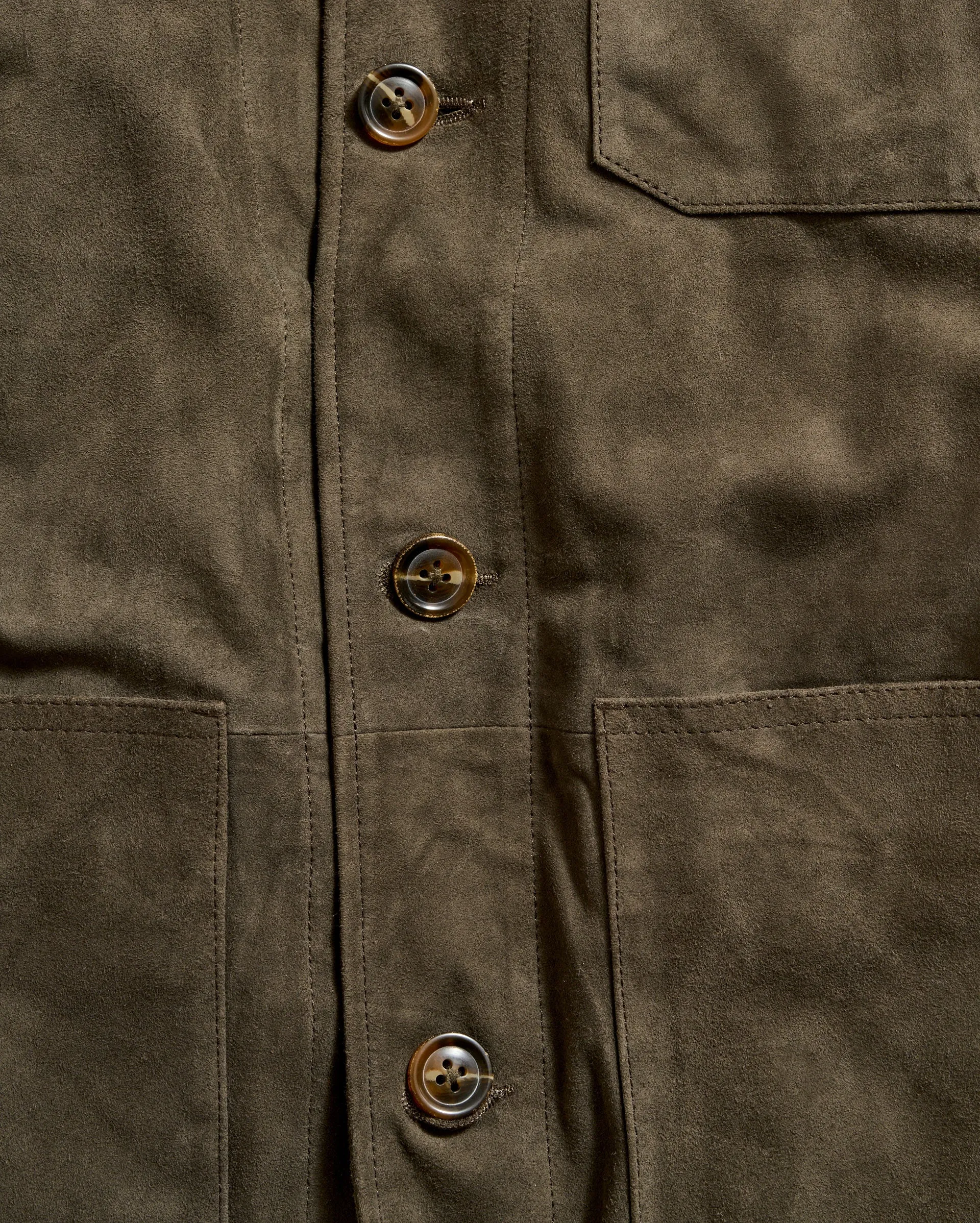 Eli Suede Chore Jacket sold by Billy Reid product image thumbnail 3