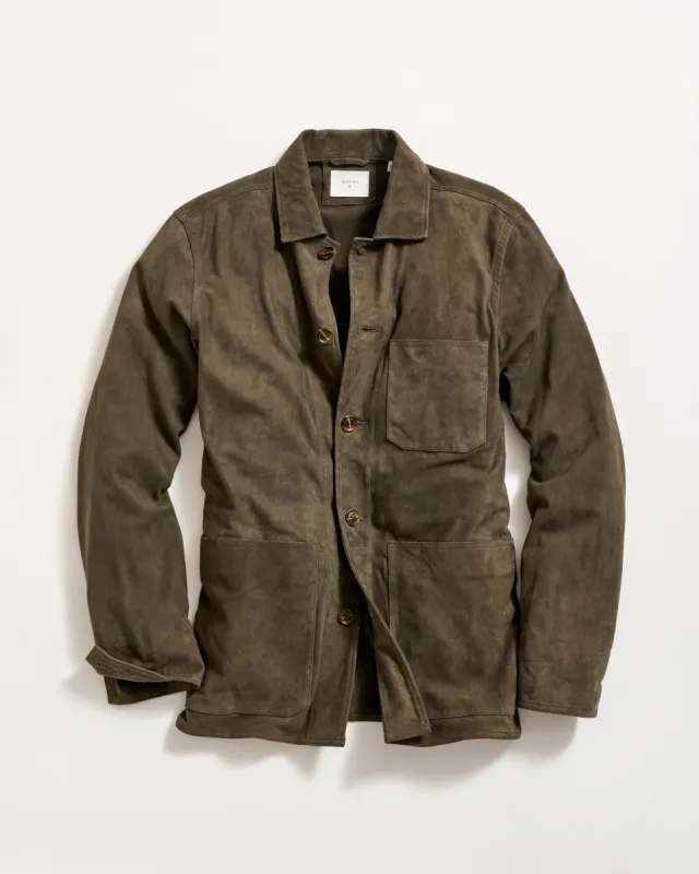 Eli Suede Chore Jacket sold by Billy Reid