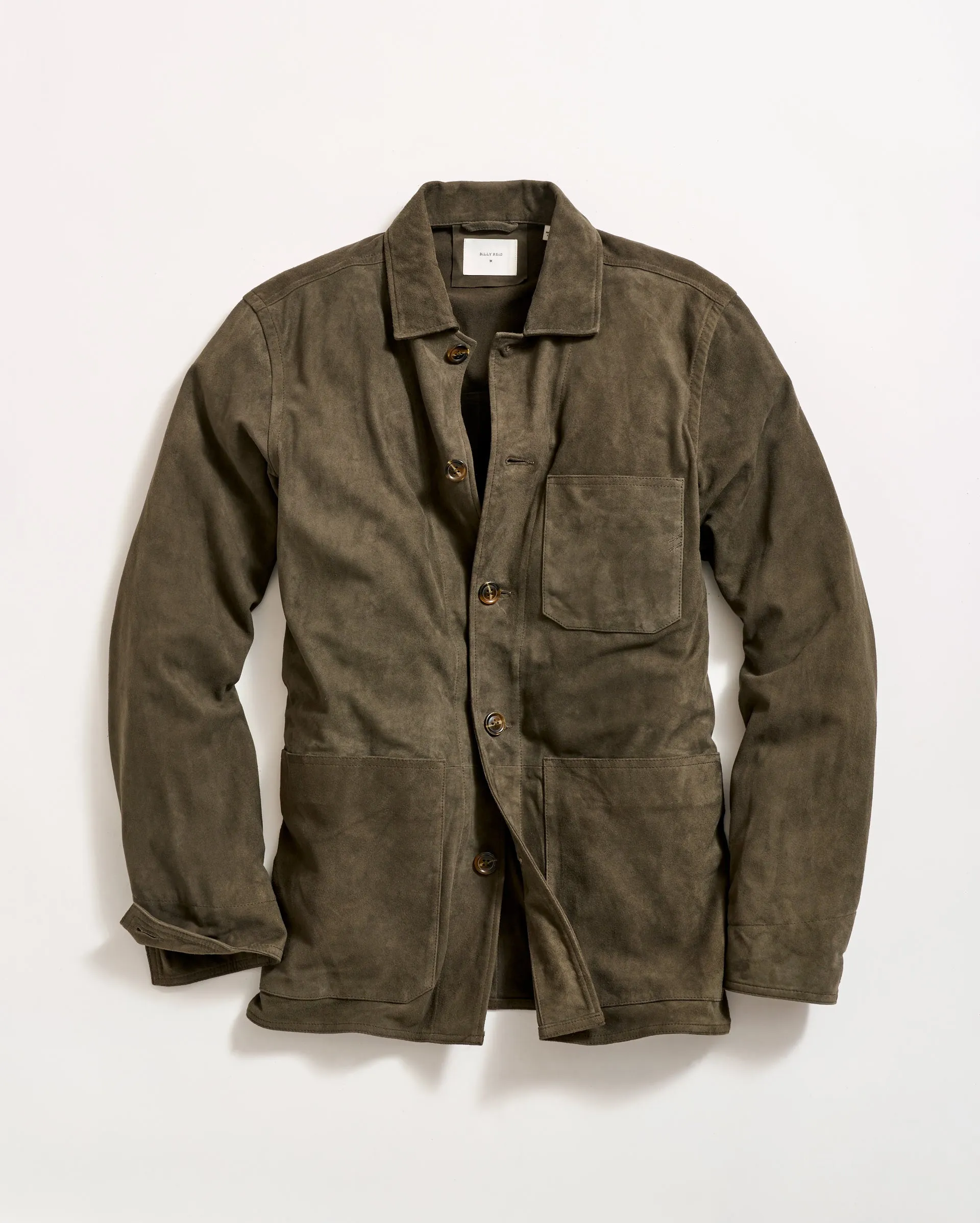 Eli Suede Chore Jacket sold by Billy Reid