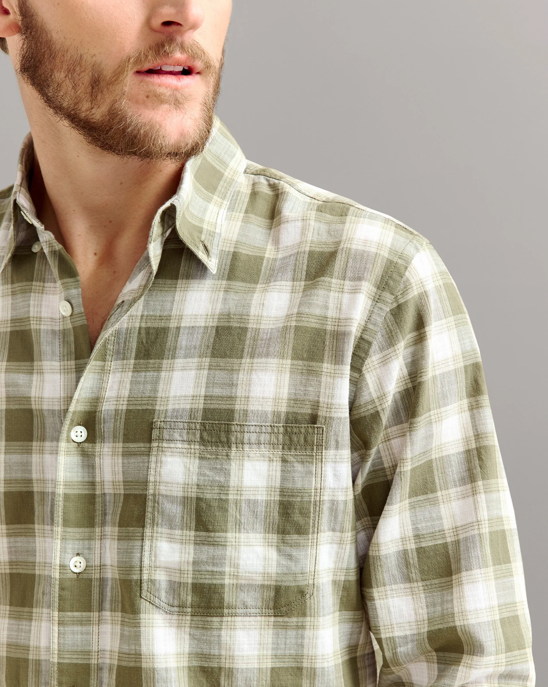 Bold Plaid Tuscumbia Shirt Button Down sold by Billy Reid product image thumbnail 3