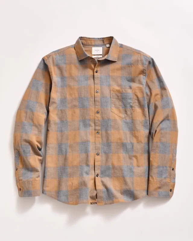 Large Scale Melange Gingham Pickwick Shirt made by Billy Reid