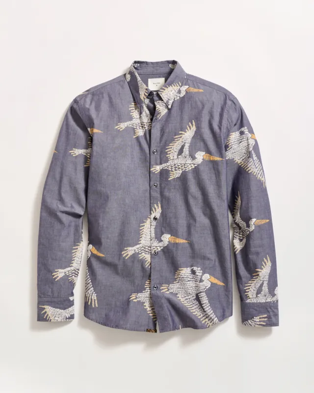 Pelican Swarm Wilson Shirt made by Billy Reid
