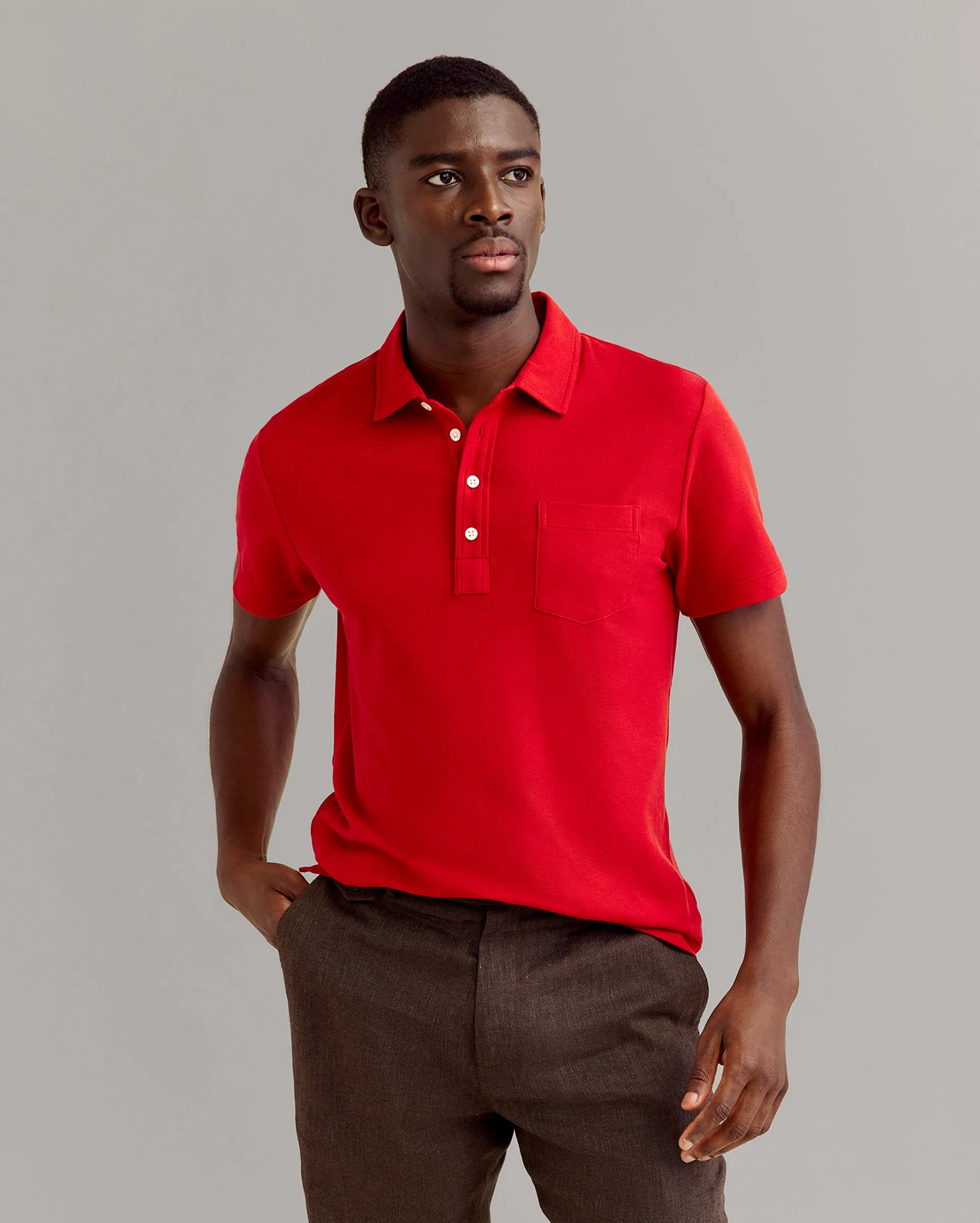 Pique Pensacola Polo sold by Billy Reid product image thumbnail 2