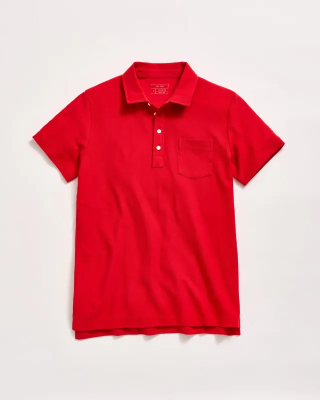 Pique Pensacola Polo sold by Billy Reid