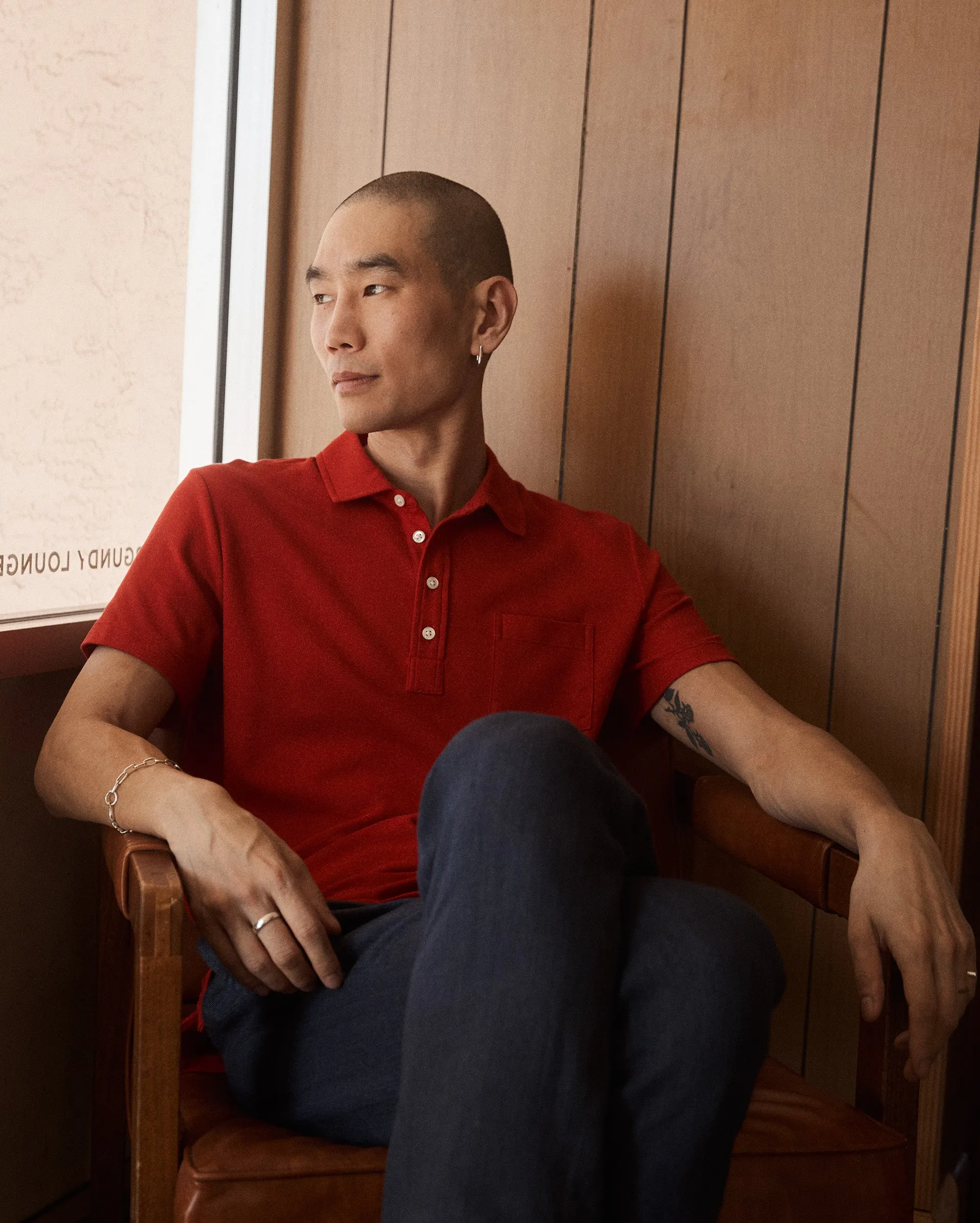 Pique Pensacola Polo sold by Billy Reid product image thumbnail 4