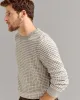 Grid Texture Jacquard Crew sold by Billy Reid