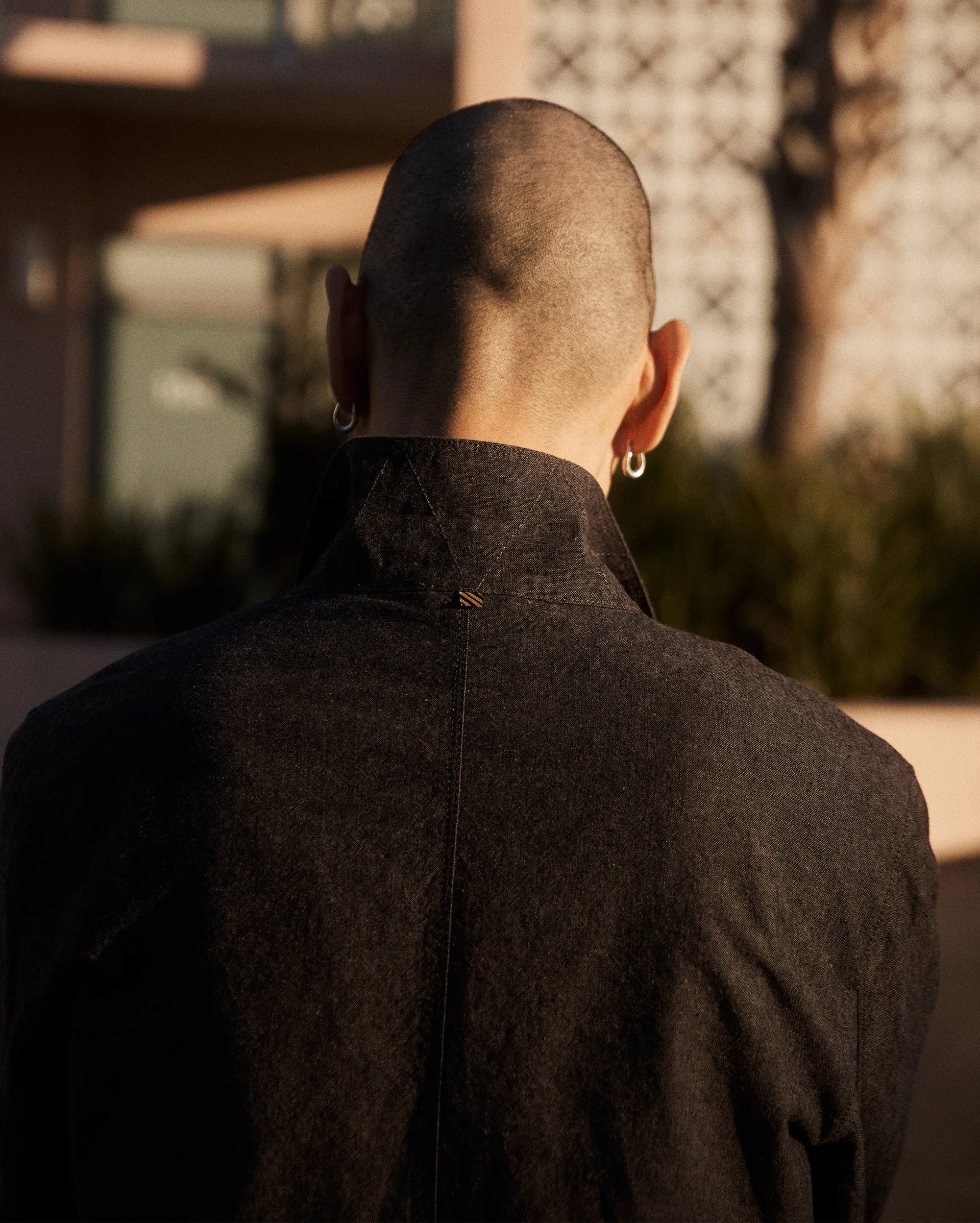 Chambray Chore Jacket sold by Billy Reid product image thumbnail 3