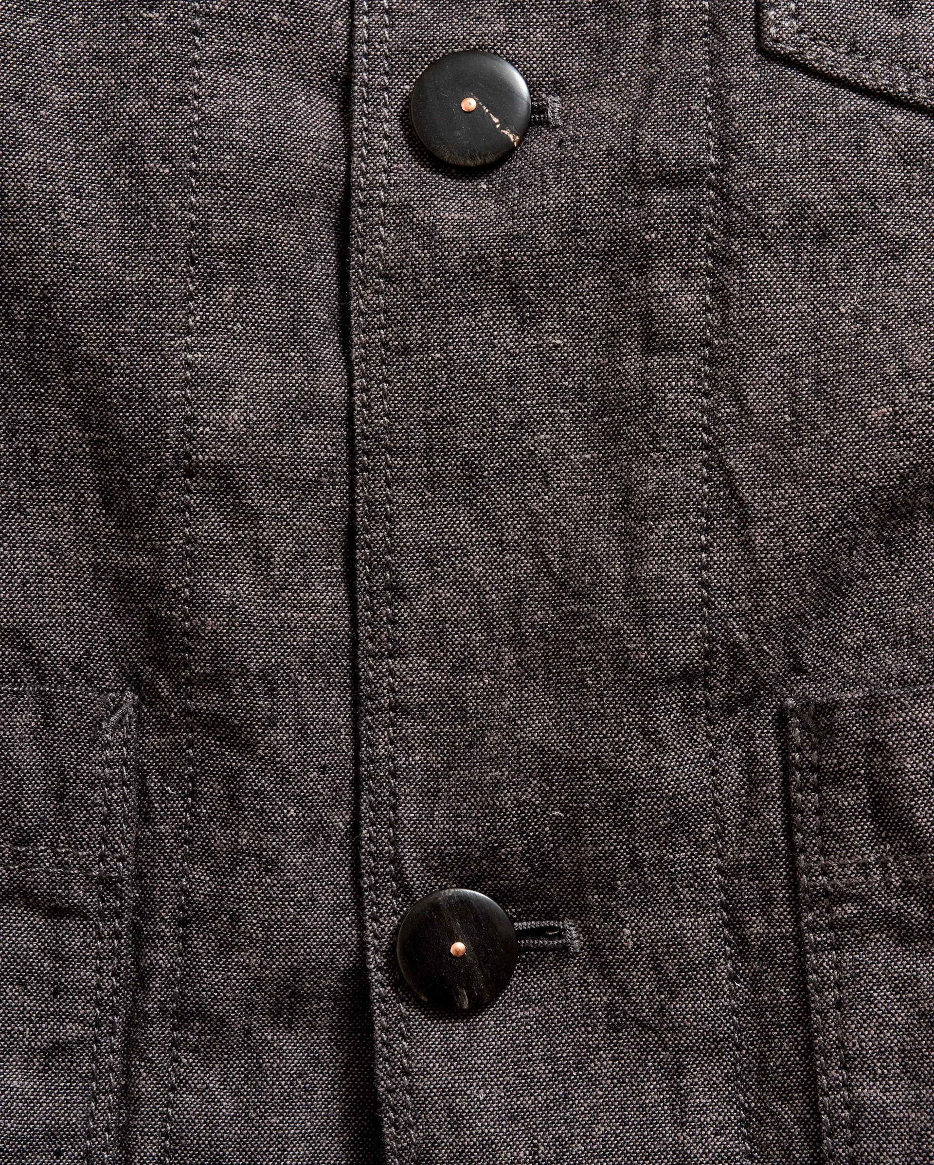 Chambray Chore Jacket sold by Billy Reid product image thumbnail 4