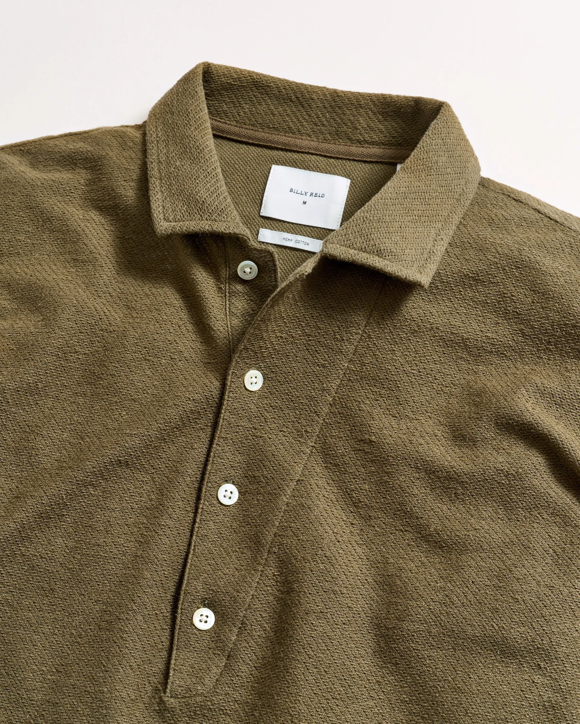 Hemp Cotton Twill Polo sold by Billy Reid product image thumbnail 2