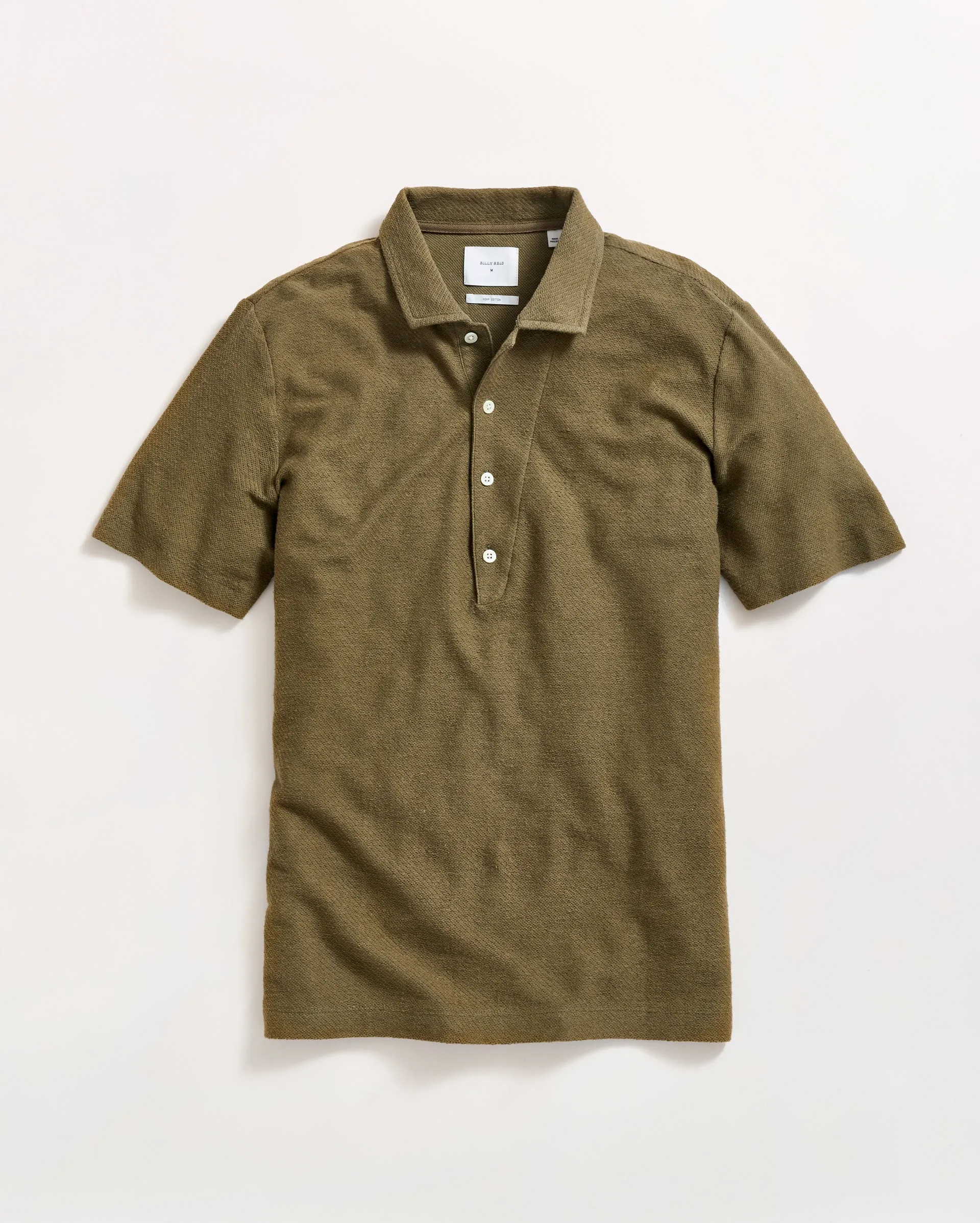 Hemp Cotton Twill Polo sold by Billy Reid