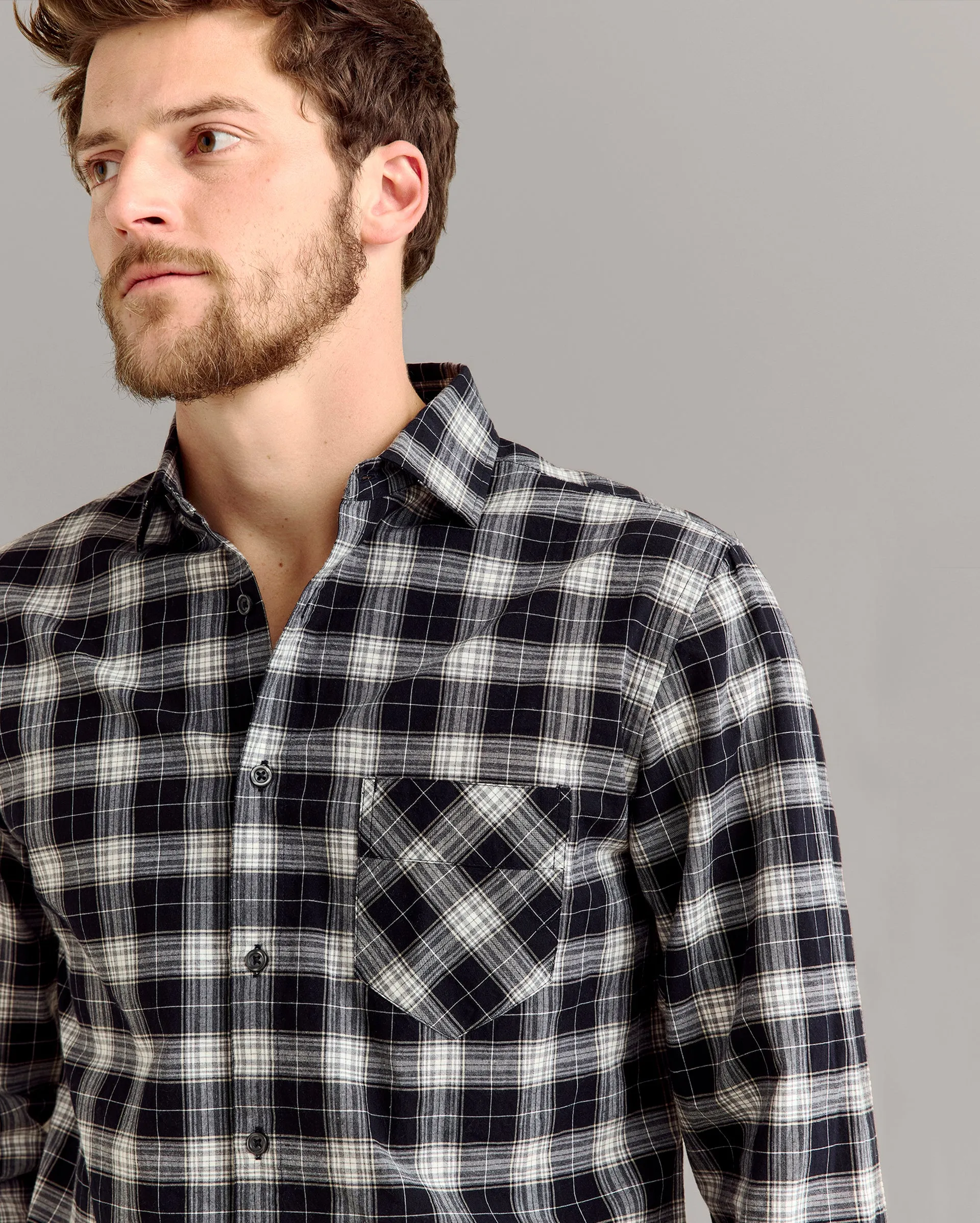 Billy's Plaid John T Shirt sold by Billy Reid product image thumbnail 3