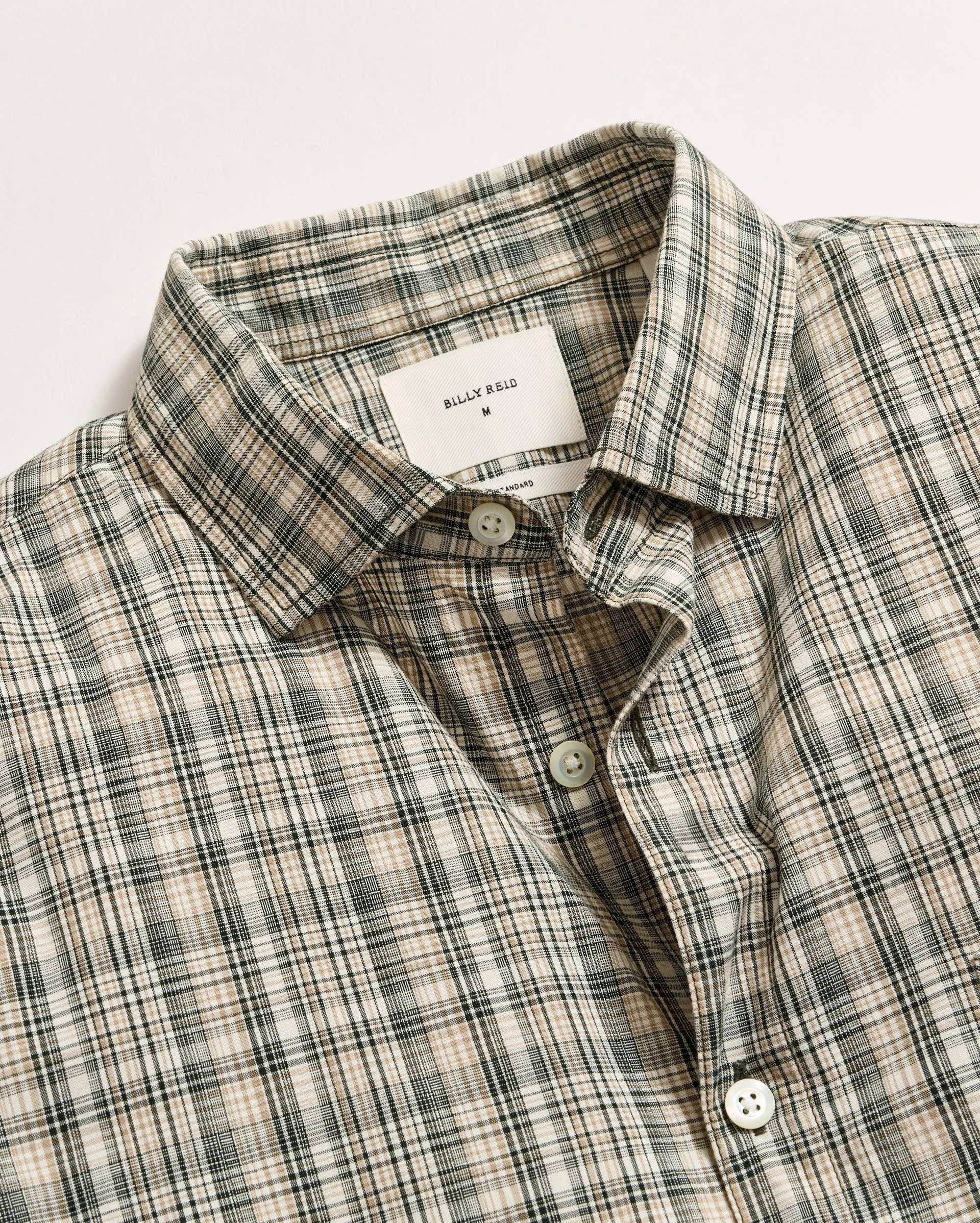 Micro-Madras Plaid John T Shirt sold by Billy Reid product image thumbnail 2