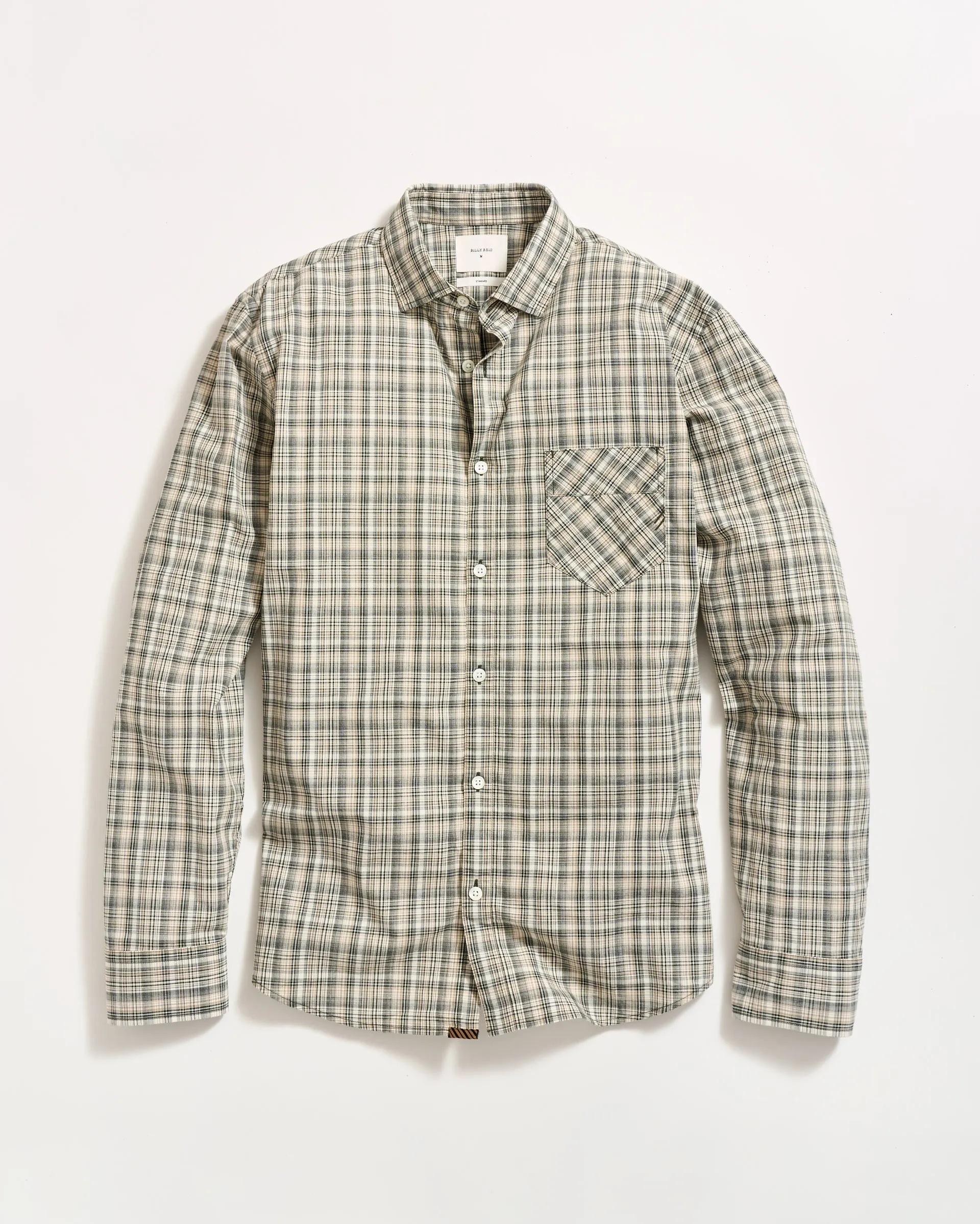 Micro-Madras Plaid John T Shirt sold by Billy Reid