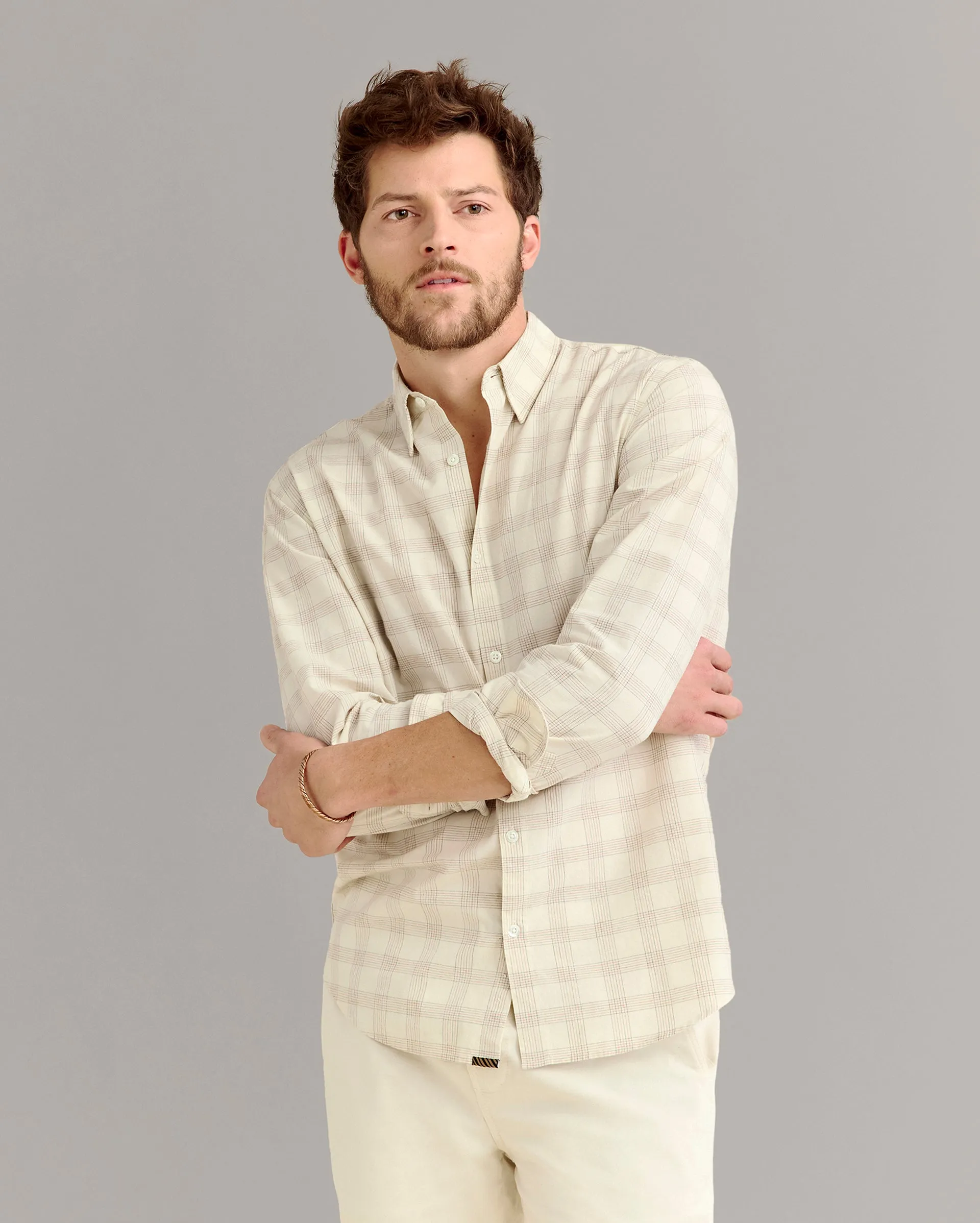 Grid Plaid Wilson Shirt sold by Billy Reid product image thumbnail 2