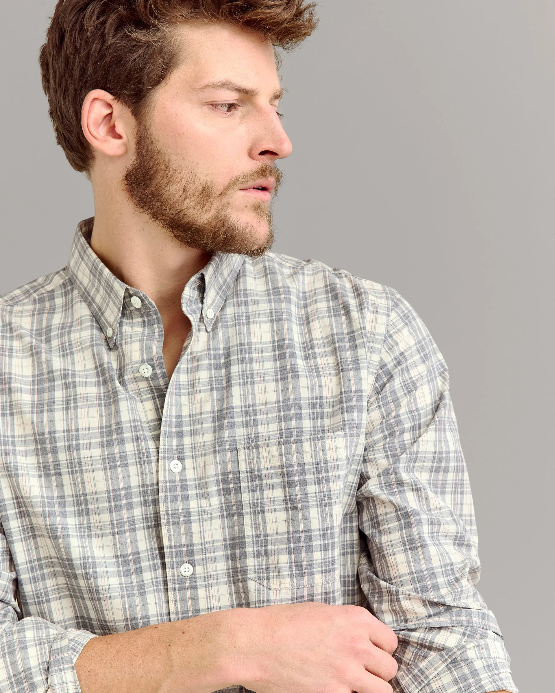 Plaid Tuscumbia Shirt Button Down sold by Billy Reid product image thumbnail 3