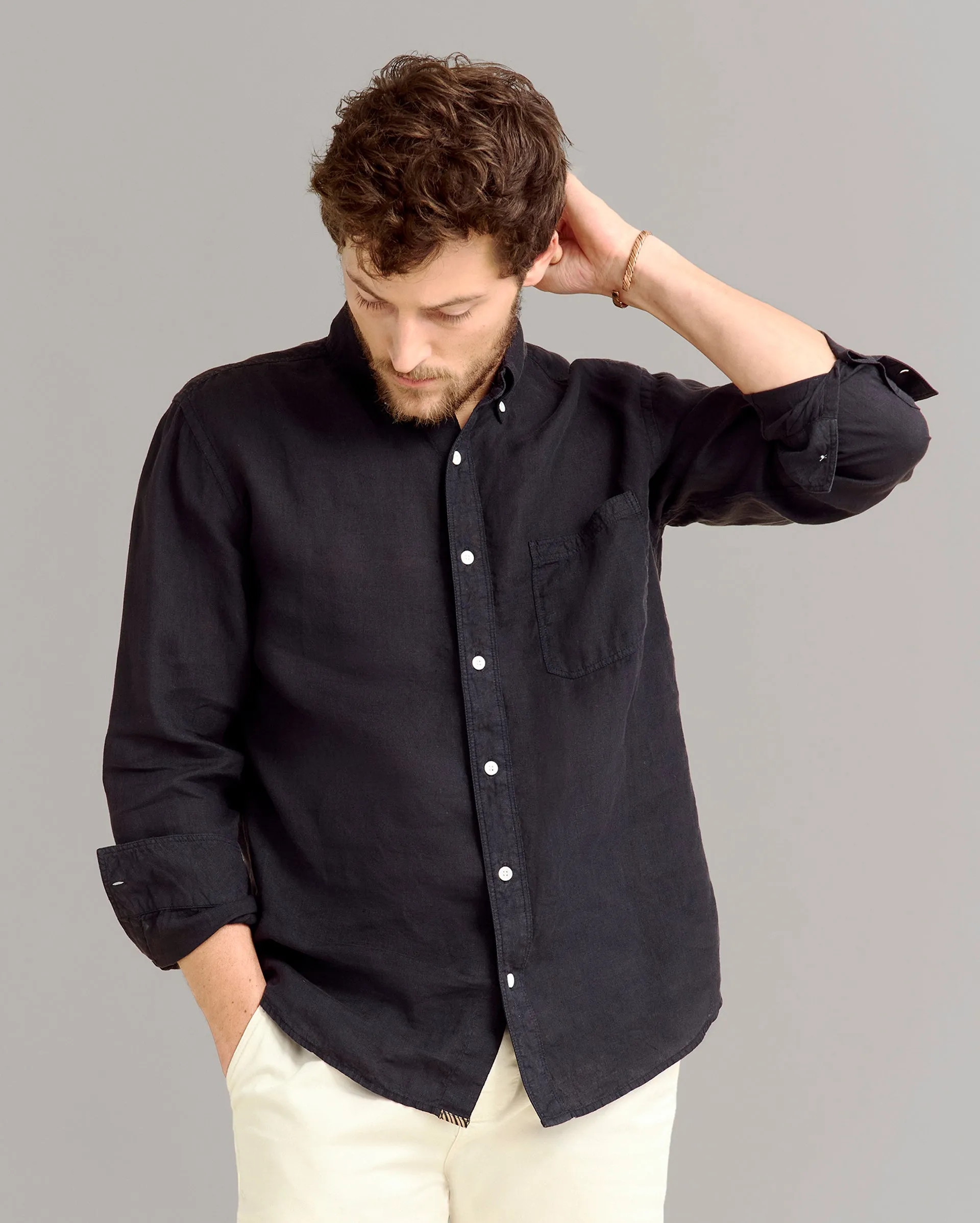 Tuscumbia Linen Shirt Button Down sold by Billy Reid product image thumbnail 2