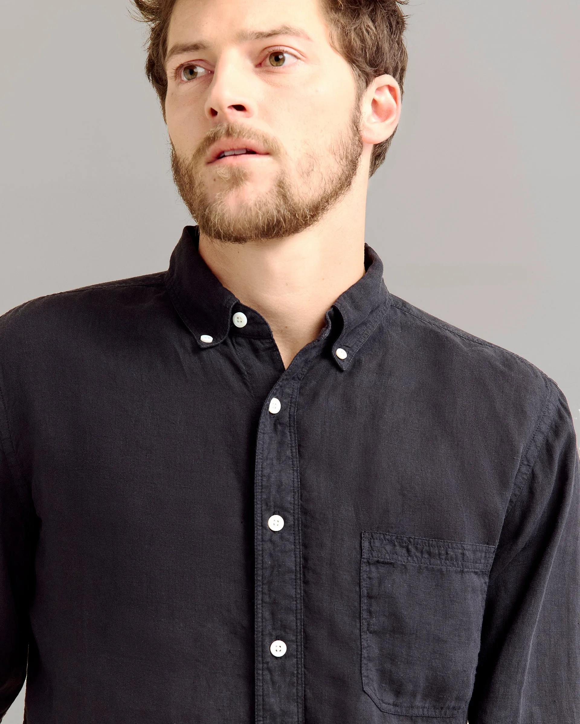 Tuscumbia Linen Shirt Button Down sold by Billy Reid product image thumbnail 3