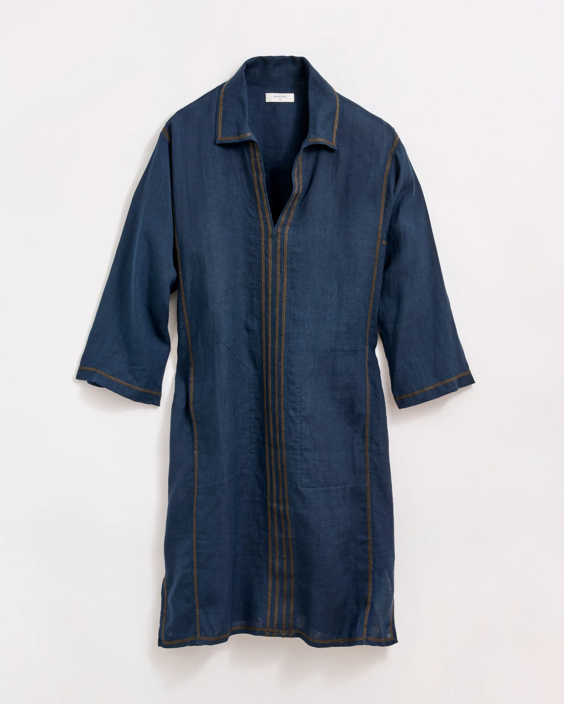 Linen Chainstitch Tunic Dress sold by Billy Reid