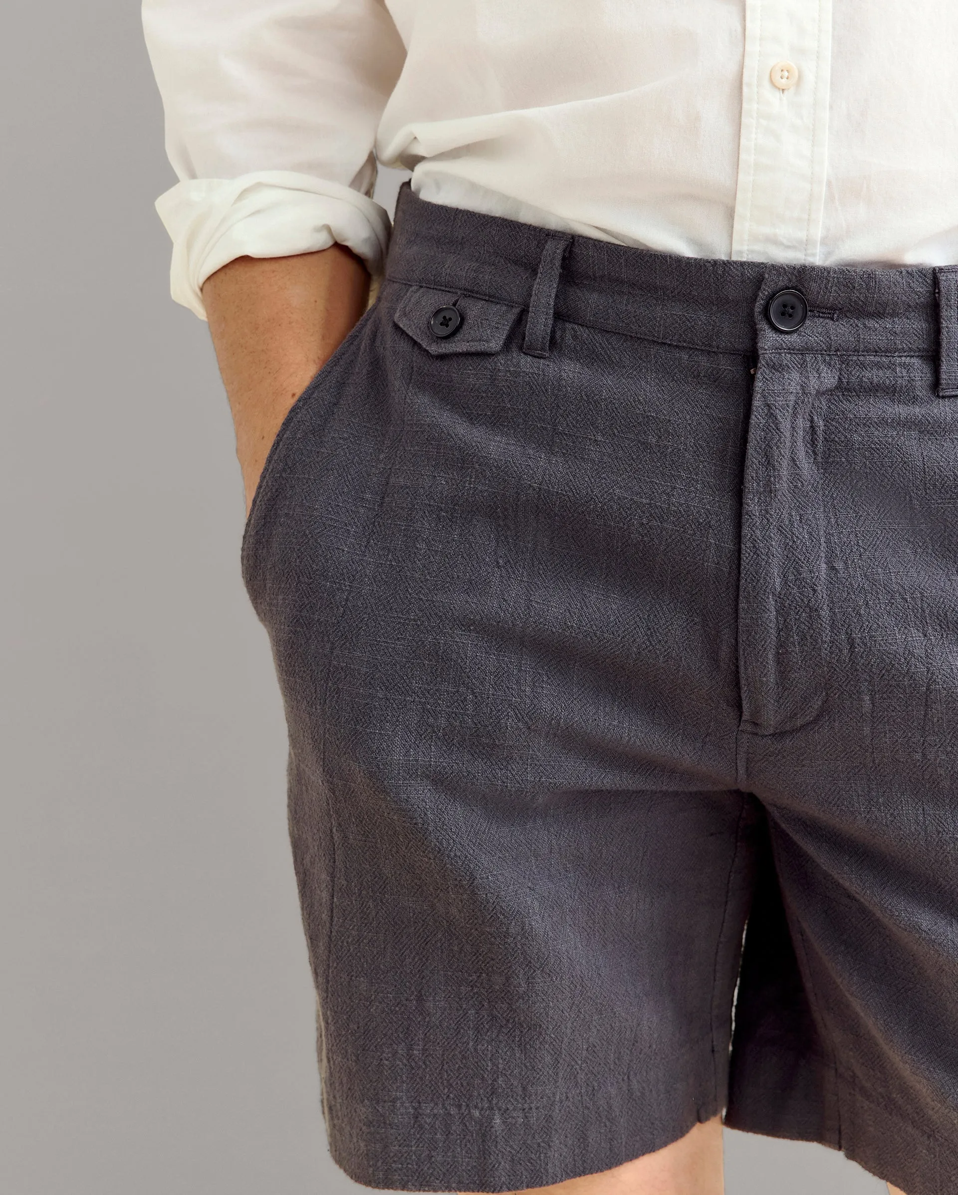 Slub Cotton Moore Short sold by Billy Reid product image thumbnail 3