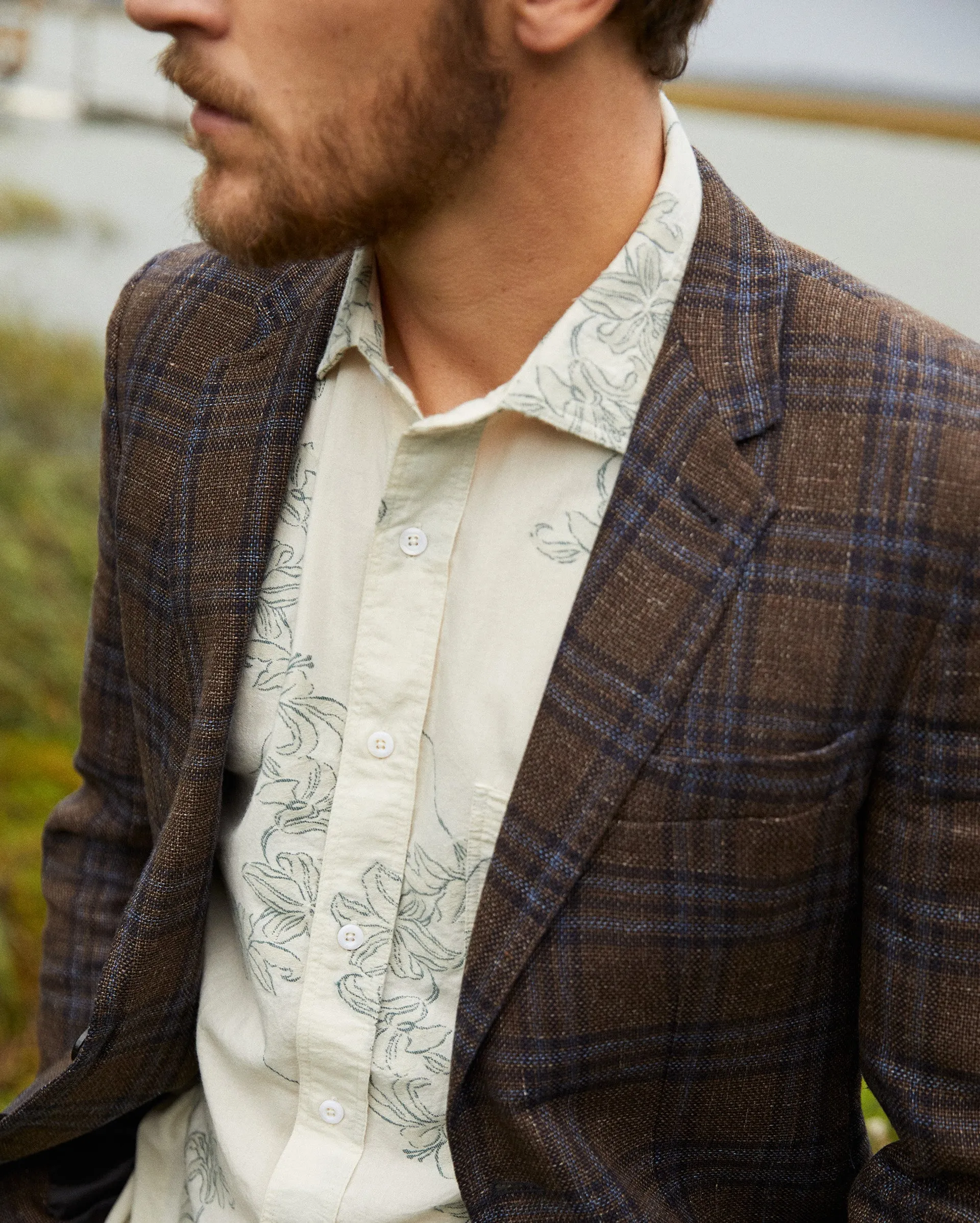 Plaid Walton Jacket sold by Billy Reid product image thumbnail 4