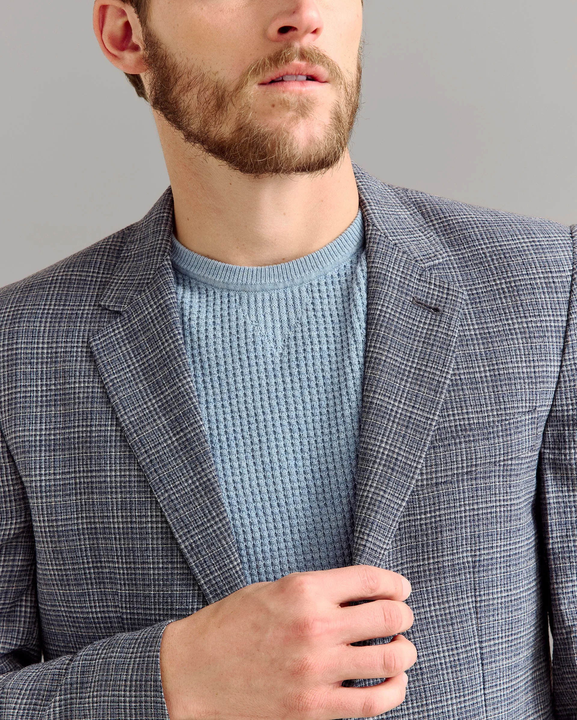 Micro-Plaid Walton Jacket sold by Billy Reid product image thumbnail 3