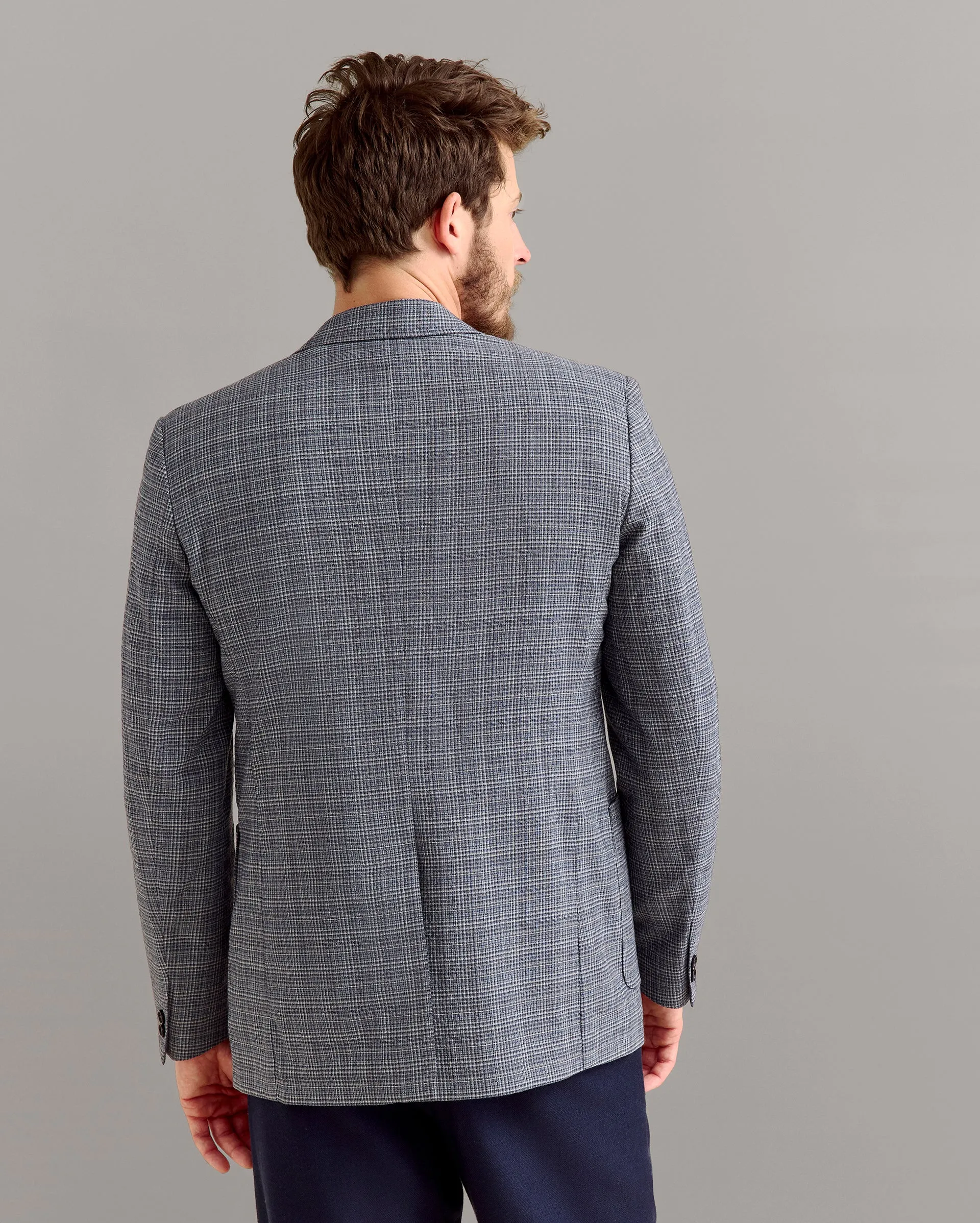Micro-Plaid Walton Jacket sold by Billy Reid product image thumbnail 4