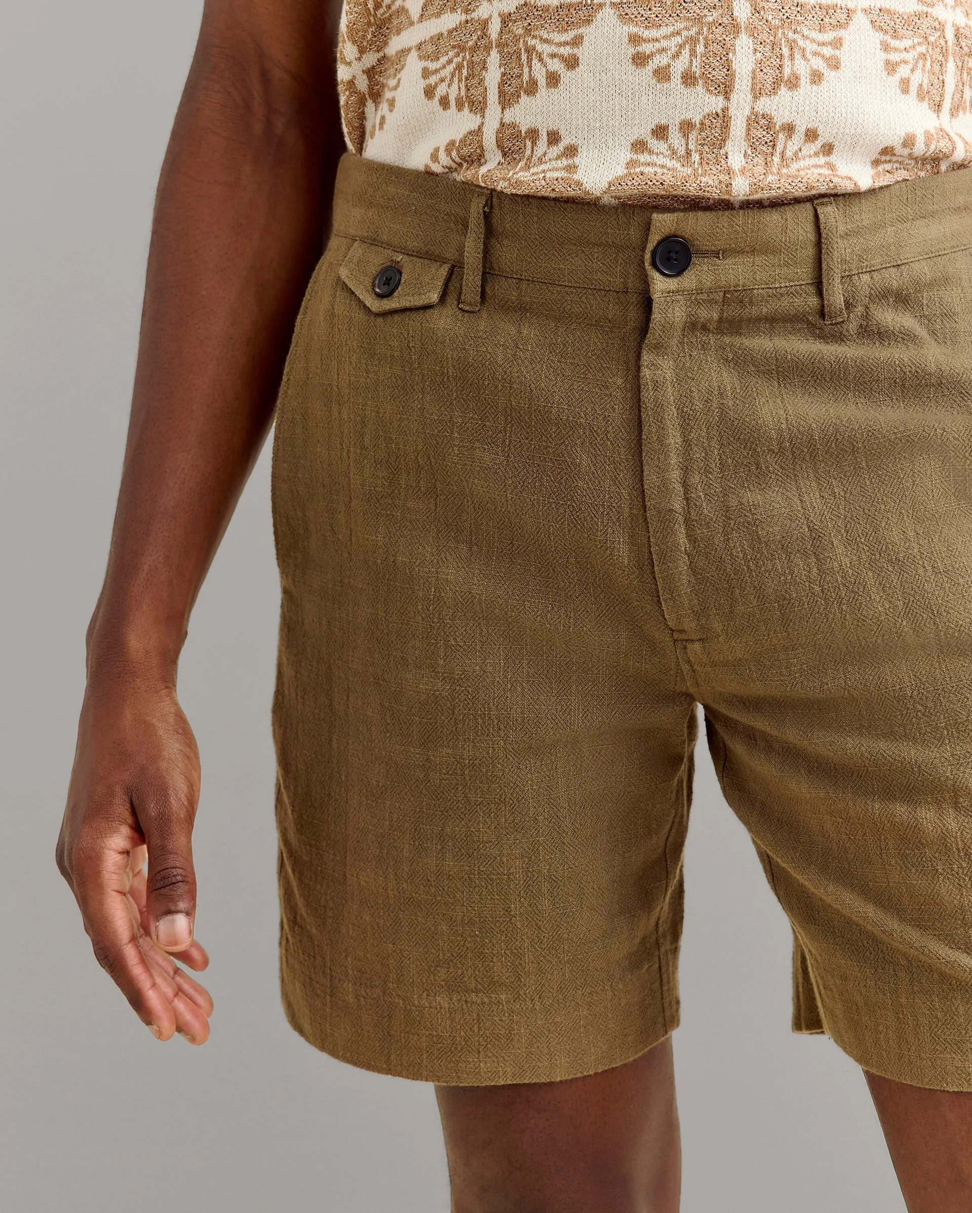 Slub Cotton Moore Short sold by Billy Reid product image thumbnail 2