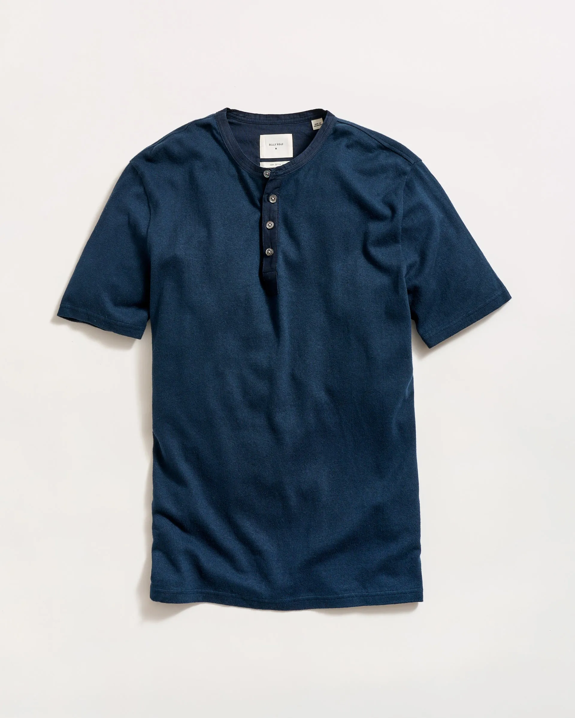 Short Sleeve Hemp Cotton Henley sold by Billy Reid