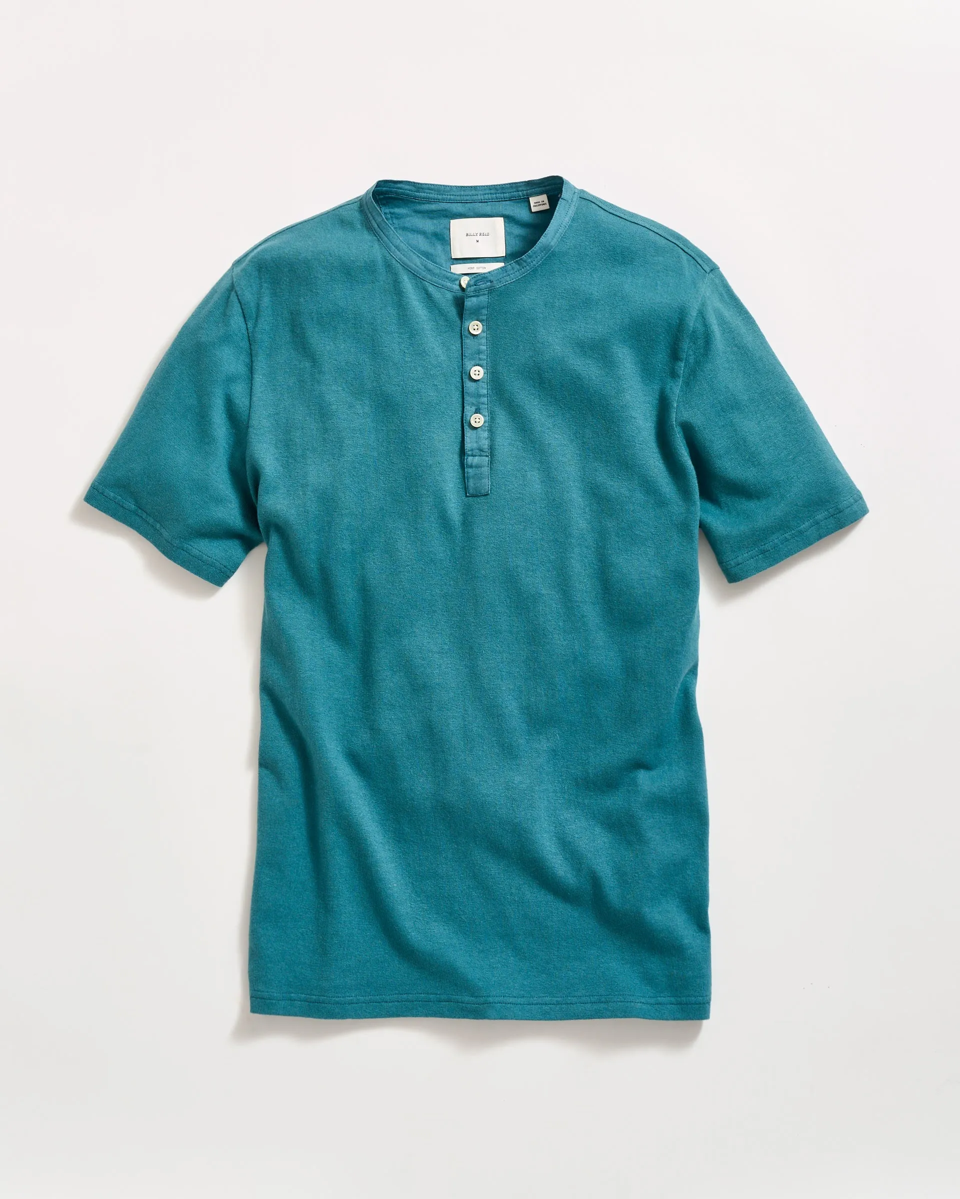 Short Sleeve Hemp Cotton Henley sold by Billy Reid