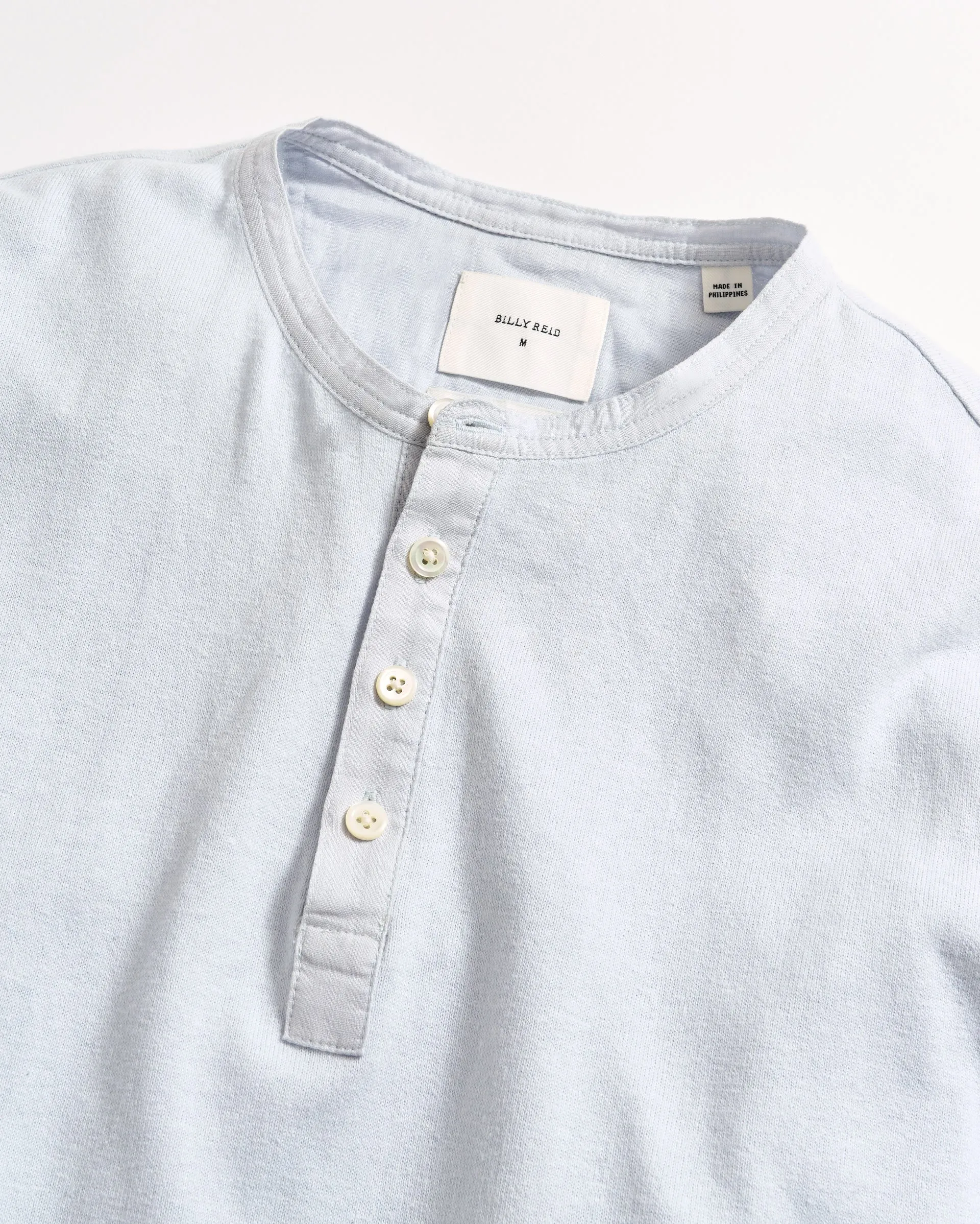 Short Sleeve Hemp Cotton Henley sold by Billy Reid product image thumbnail 4