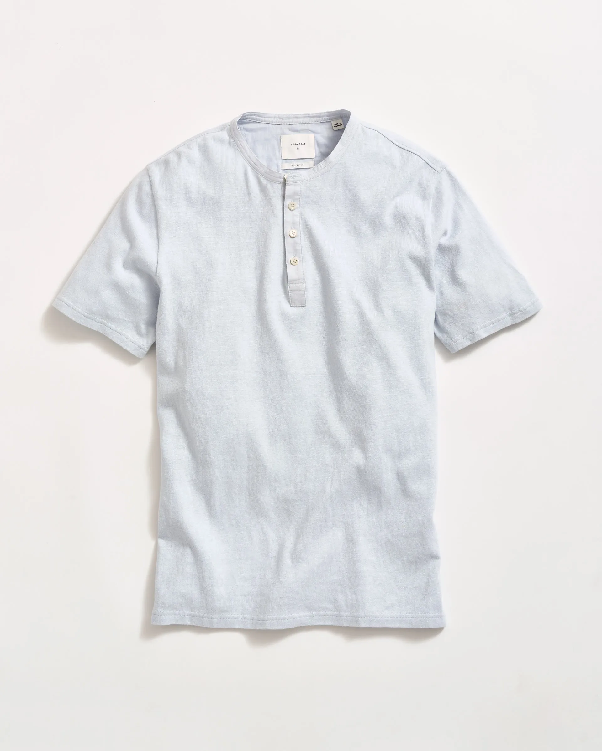 Short Sleeve Hemp Cotton Henley sold by Billy Reid