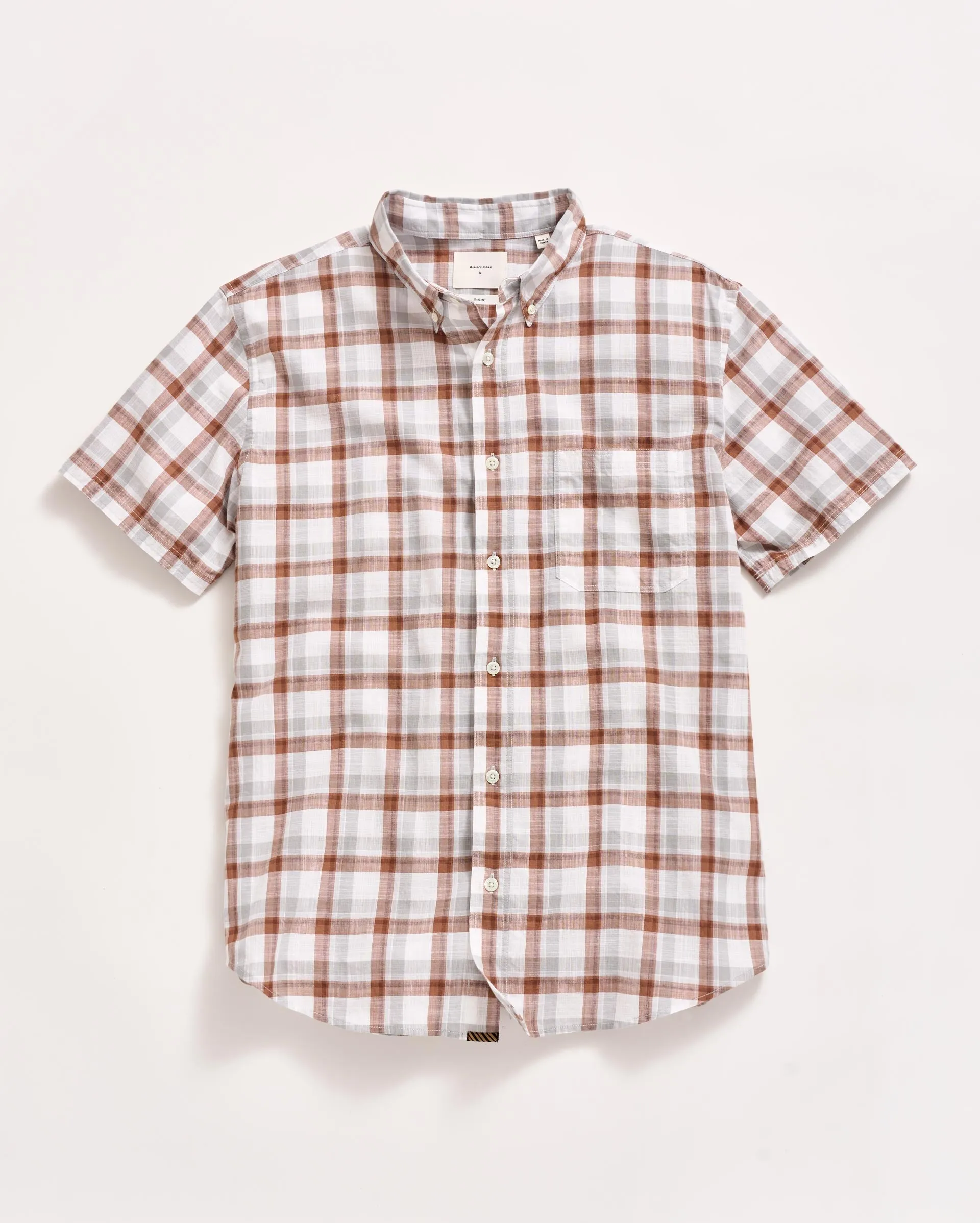 Short Sleeve Tattersail Plaid Tuscumbia Shirt Button Down sold by Billy Reid