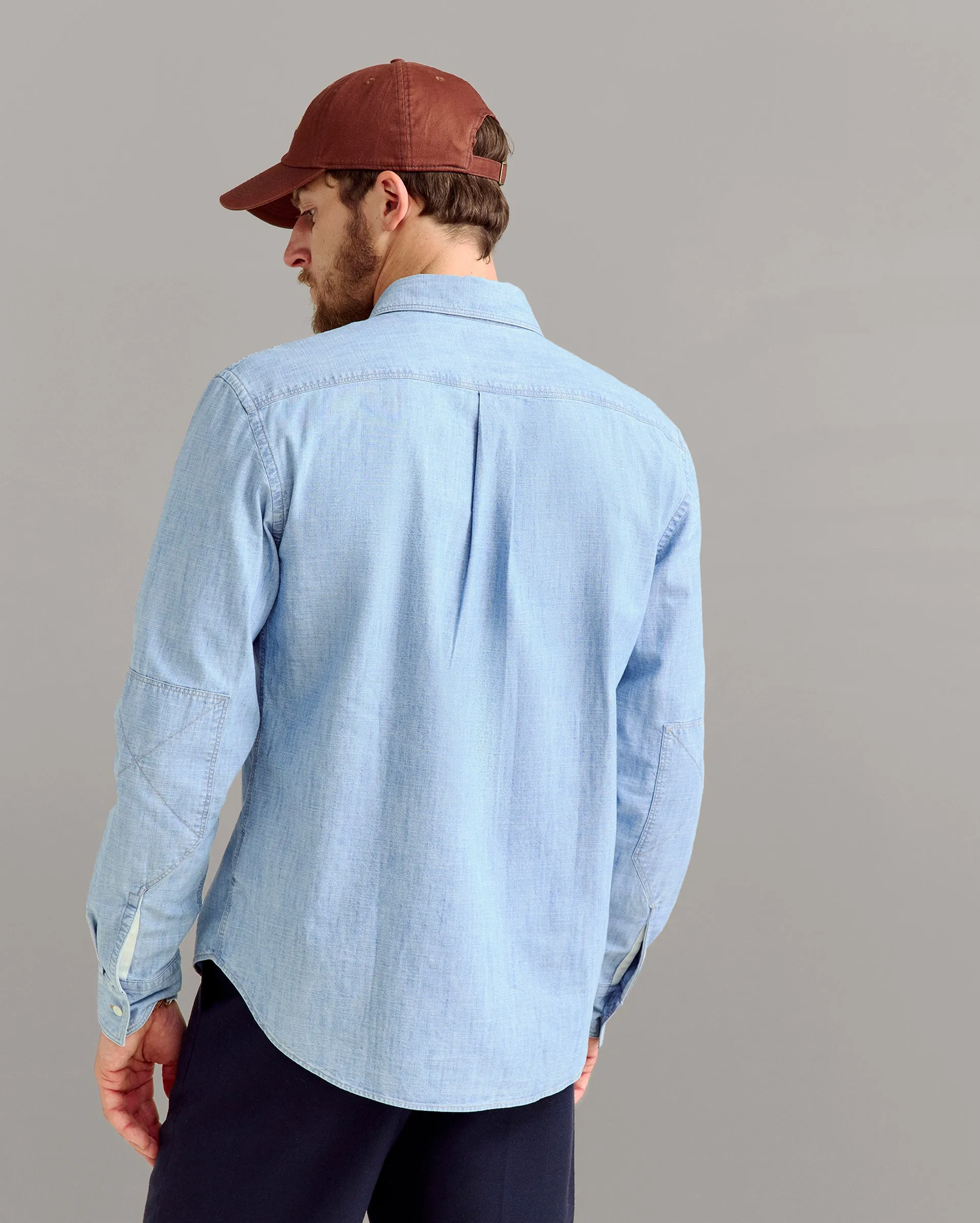 Chambray Field Shirt sold by Billy Reid product image thumbnail 4